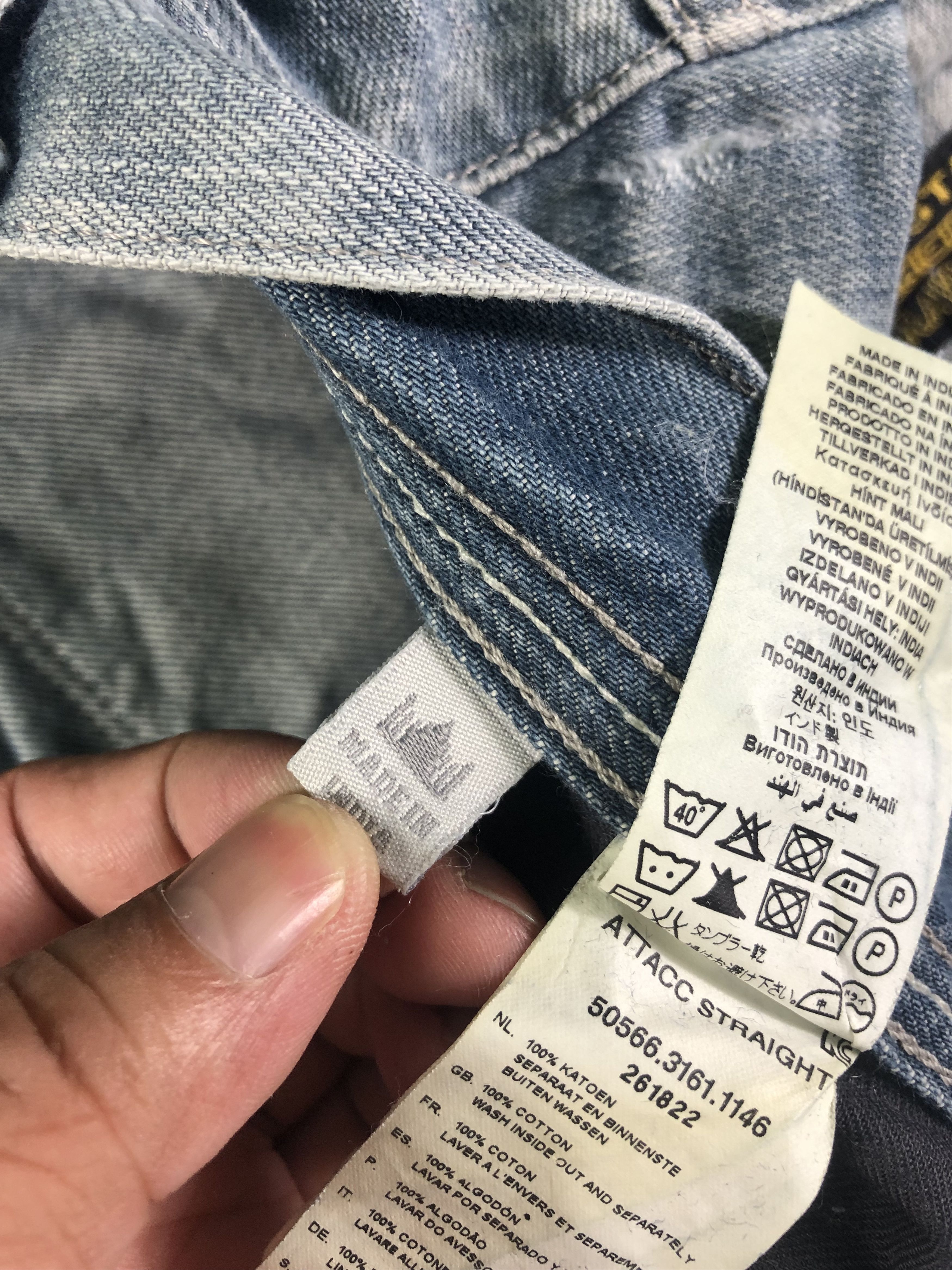 Other Wash Blue G Star Raw Denim Jeans 34x33 Size US 34 / EU 50 - 7 Thumbnail