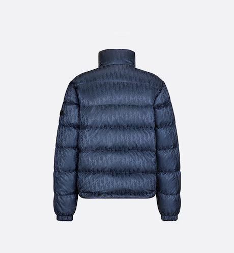 Dior monogram puffer jacket blue 2025