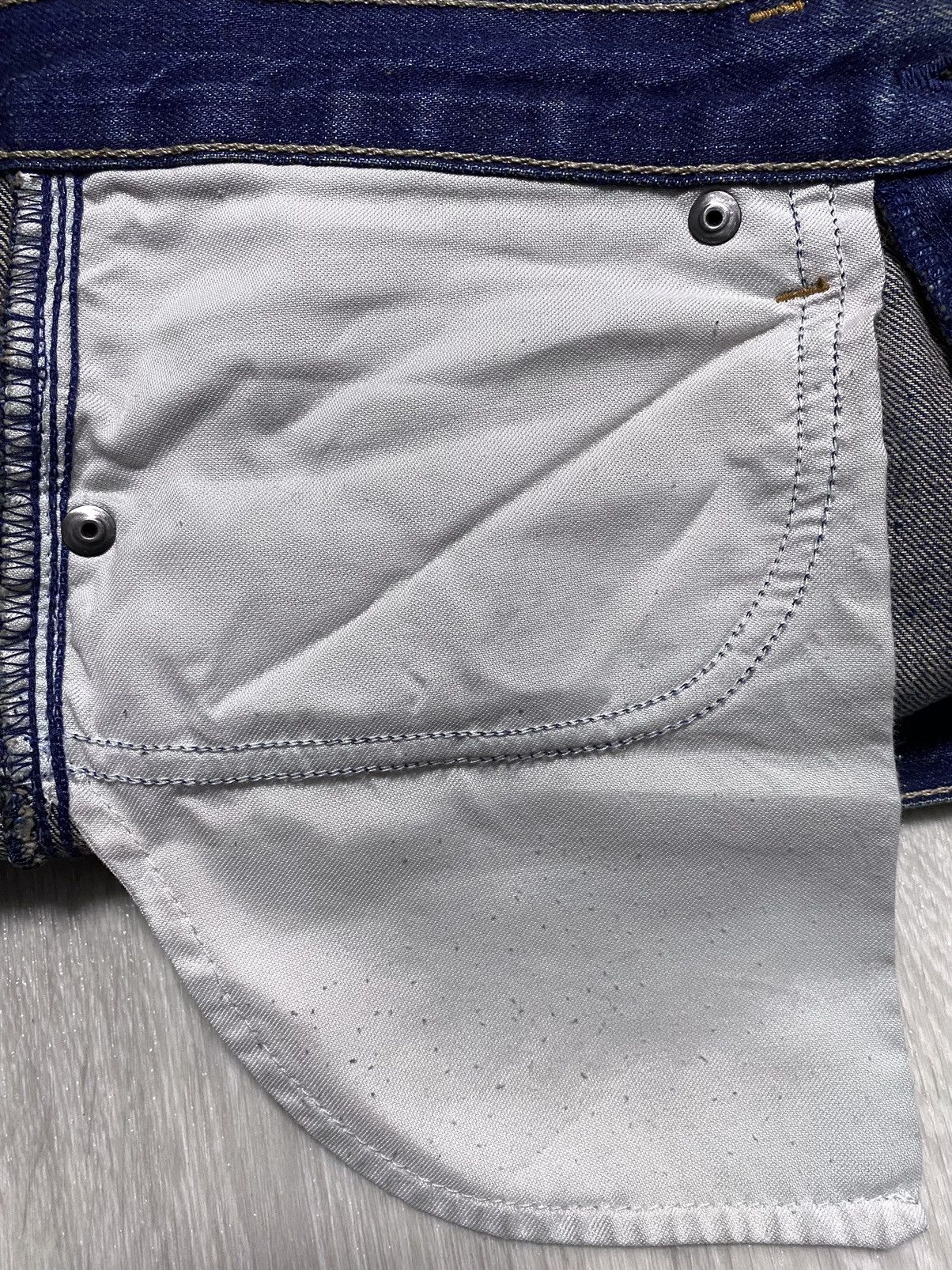 Acne Studios Acne Action Jeans Max Lost&Found Washed Stitched Dyed Jeans Size US 30 / EU 46 - 20 Thumbnail