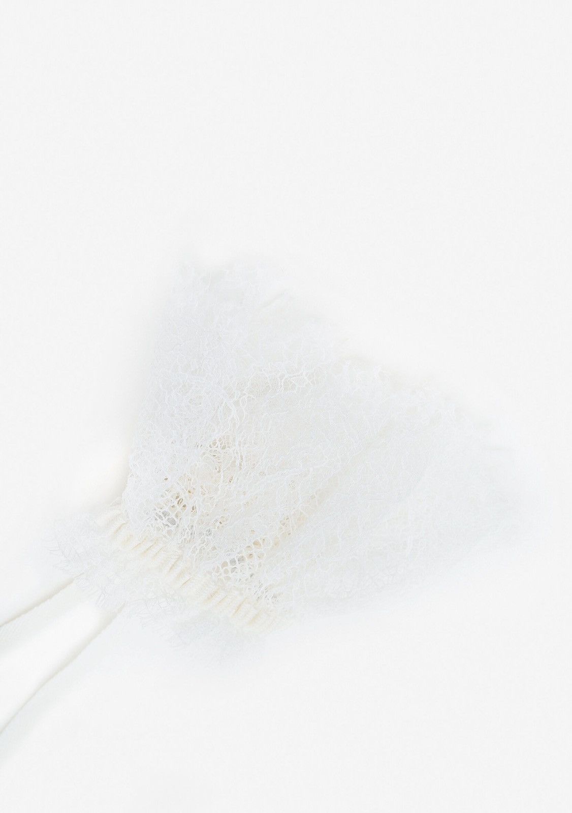 Ann Demeulemeester Ann Demeulemeester White Cotton Sleeves Size ONE SIZE - 3 Thumbnail