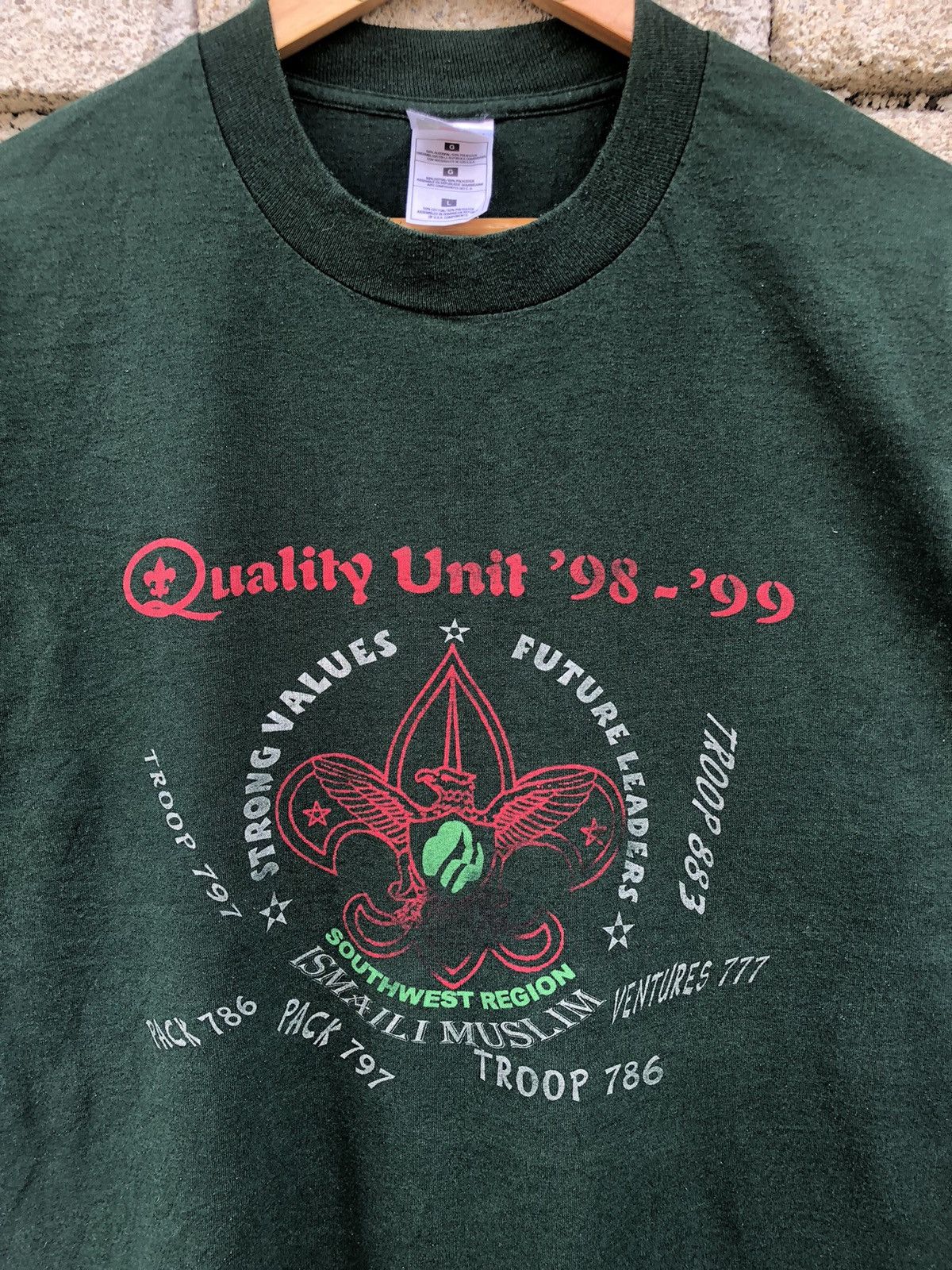 Vintage Vintage 90s Quality Unit Southwest Region Scouting Tee Size US L / EU 52-54 / 3 - 4 Thumbnail