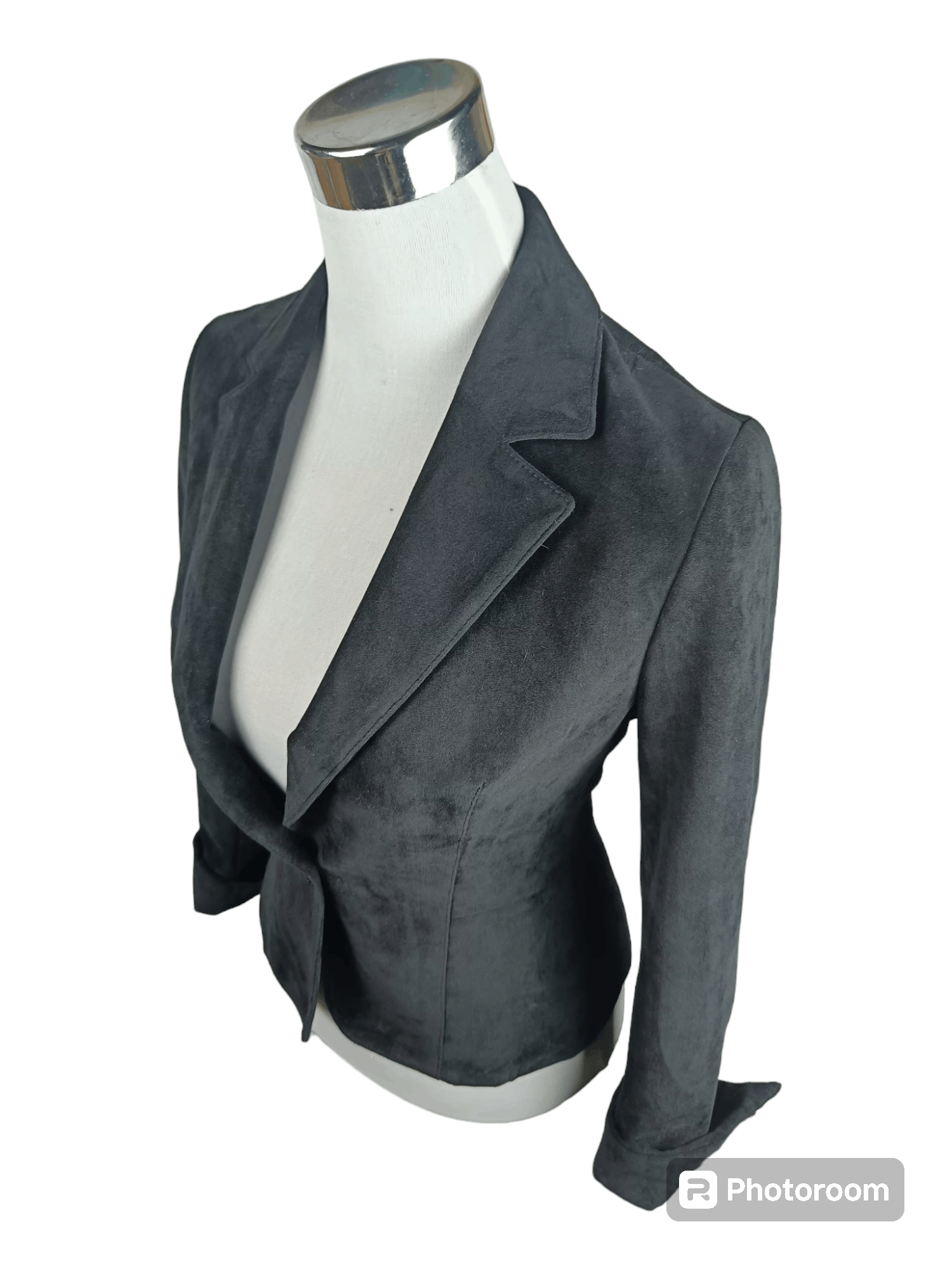 Yohji Yamamoto INED BLACK VELOUR SINGLE LAPEL BLAZER Size M / US 6-8 / IT 42-44 - 2 Thumbnail