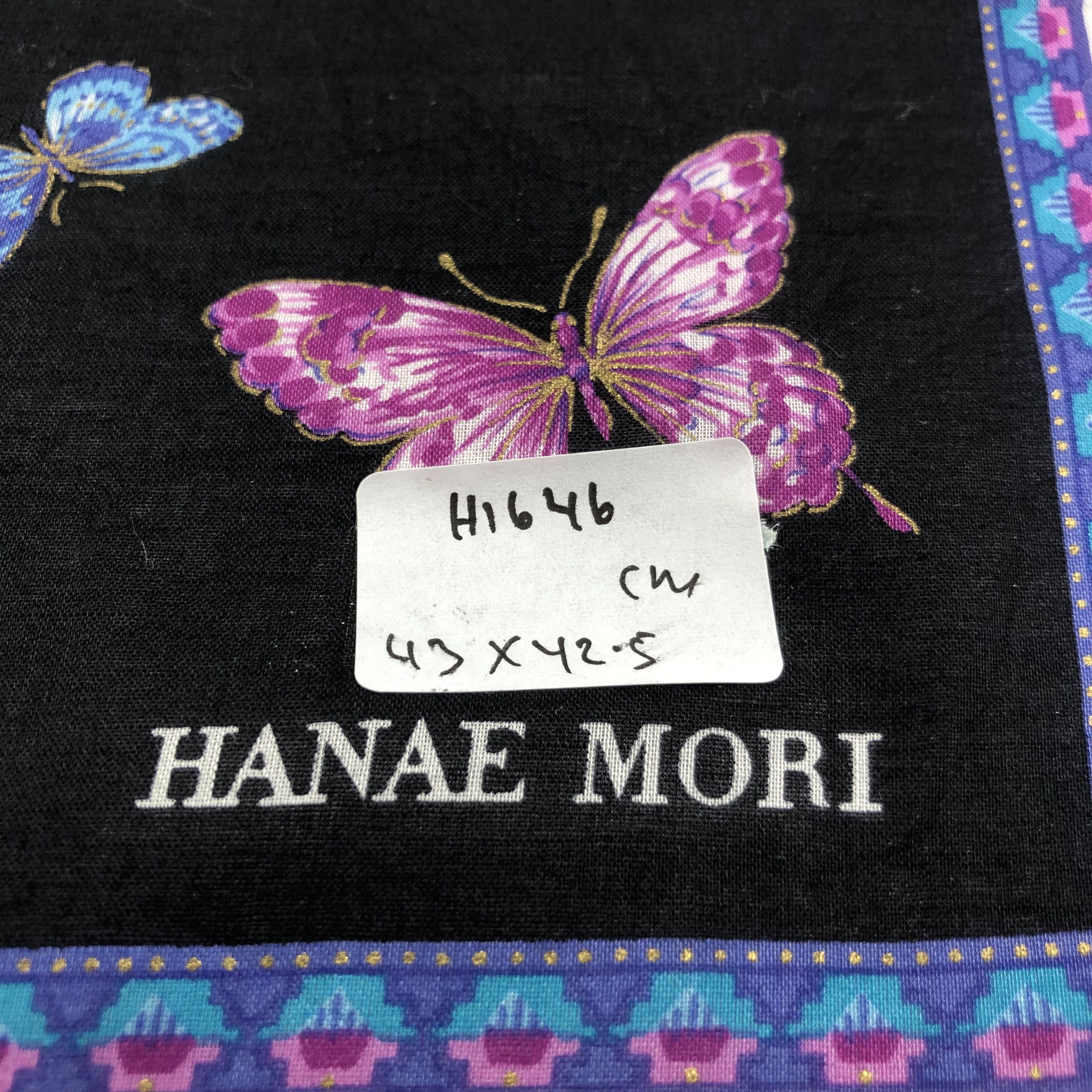 Hanae Mori × Vintage Hanae Mori Handkerchief Neckerchief Bandana H1646 Size ONE SIZE - 5 Thumbnail