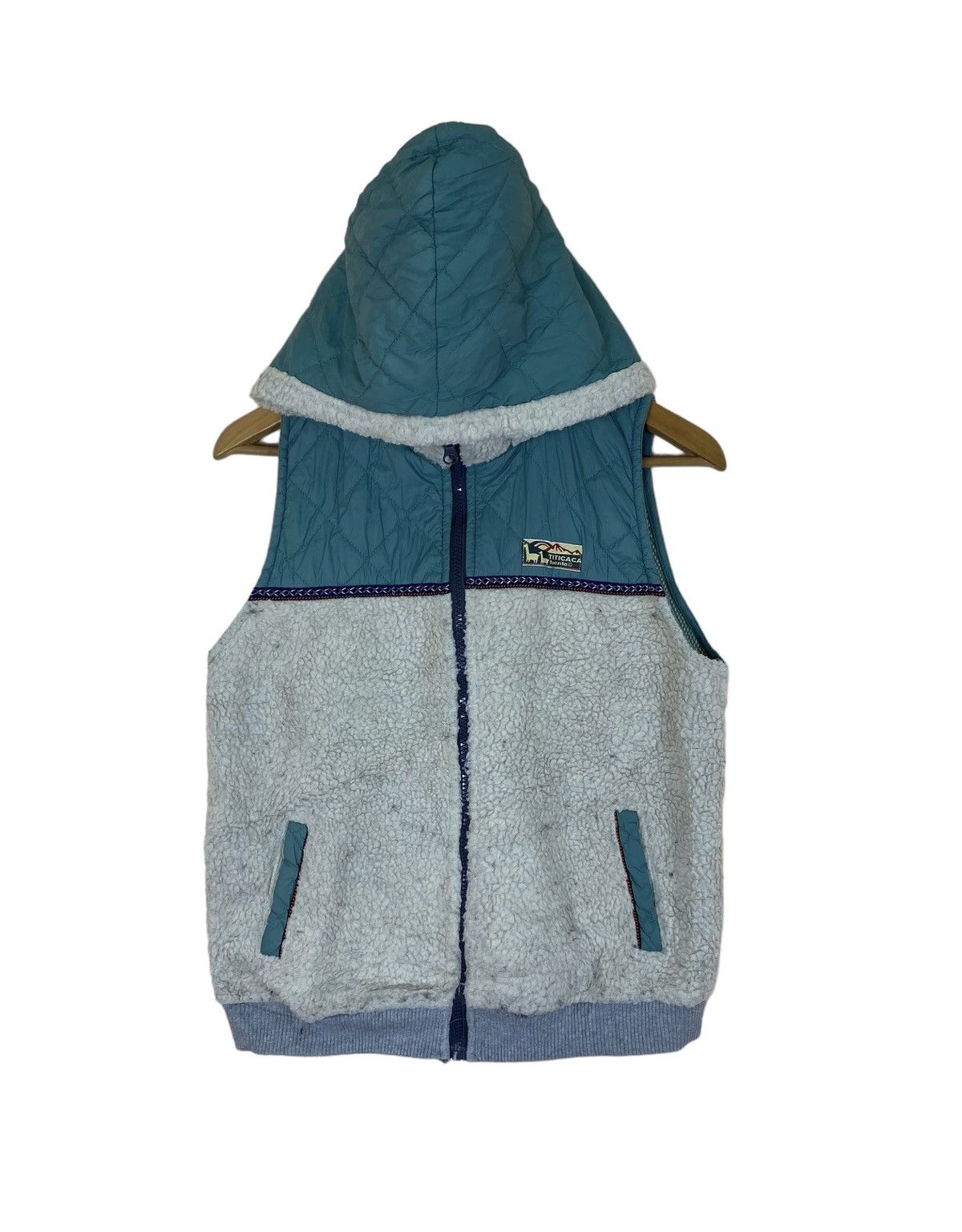 Nanamica Japanese Brand Titicaca Sleeveless Sherpa Hoodie Size US M / EU 48-50 / 2 - 1 Thumbnail