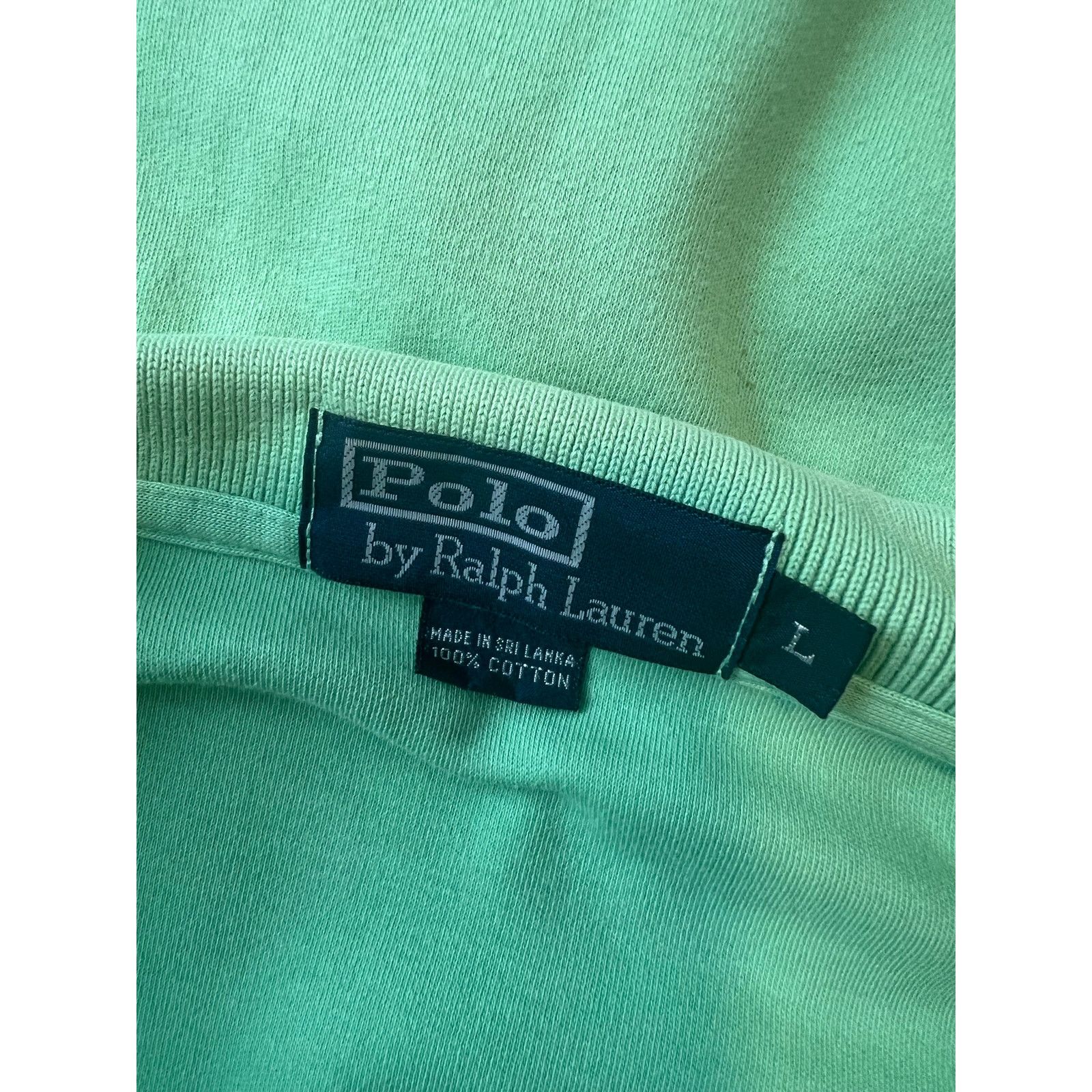 Polo Ralph Lauren Polo Ralph Lauren 100% Soft Cotton Polo Shirt Green Large Size US L / EU 52-54 / 3 - 6 Thumbnail