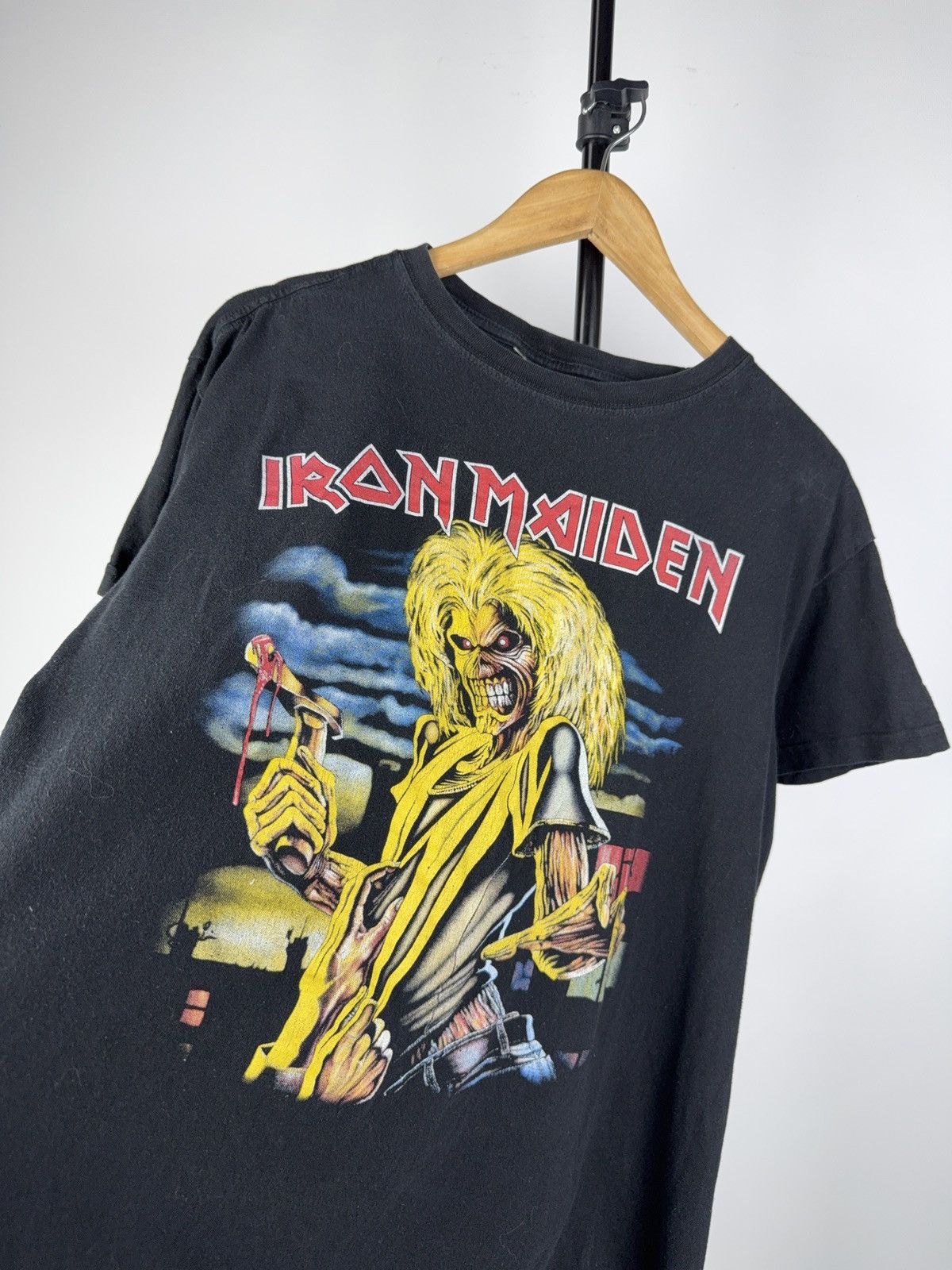 Band Tees × Iron Maiden × Vintage Vintage 00s Iron Maiden Rock Band Tee Shirt Size US M / EU 48-50 / 2 - 3 Thumbnail
