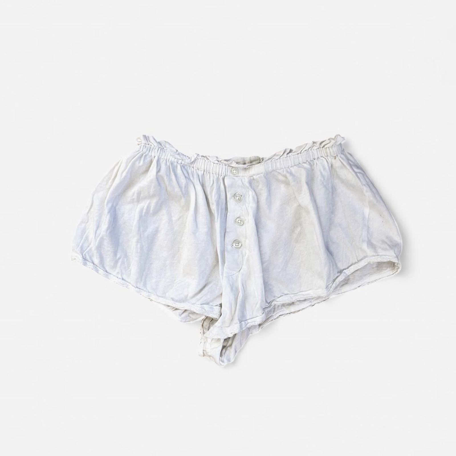 THE GREAT The great white lace trim shorts Size 24" / US 00 / IT 34 - 1 Thumbnail
