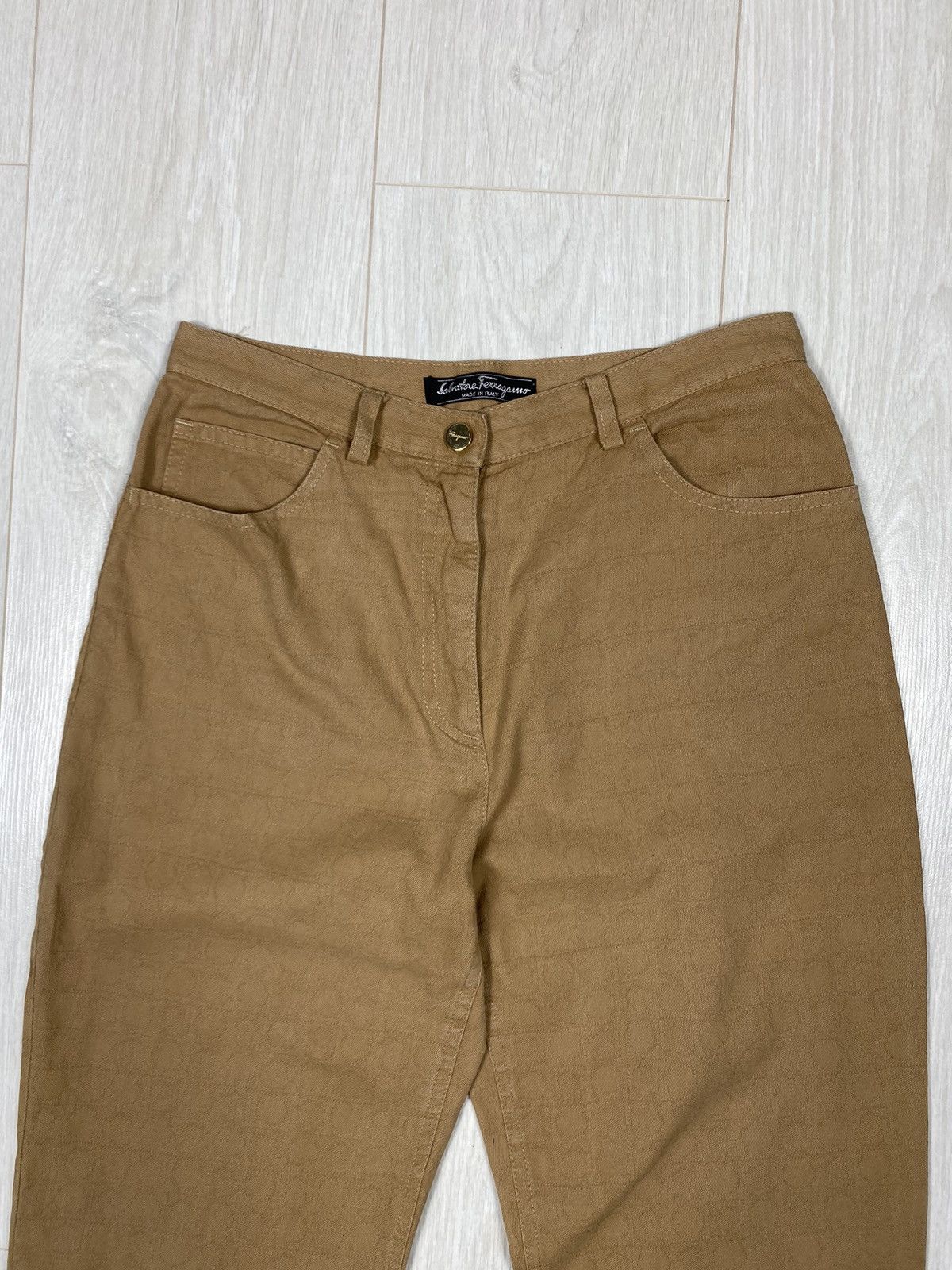 Salvatore Ferragamo × Vintage Salvatore Ferragamo Pants Monogram Size 28" / US 6 / IT 42 - 5 Thumbnail
