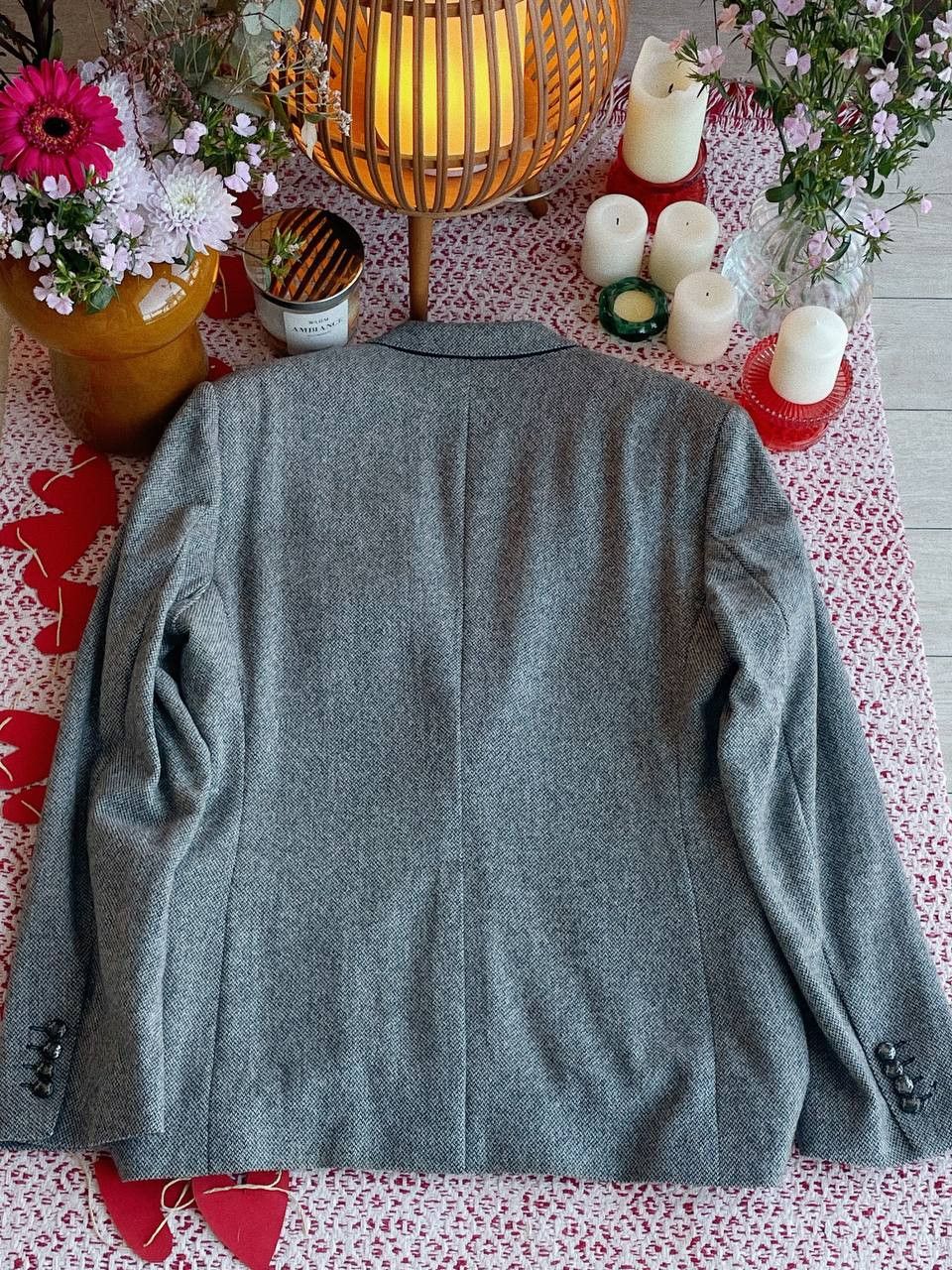 Dolce & Gabbana Dolce & Gabbana Martini Tweed Blazer Grey Size 52R - 3 Thumbnail