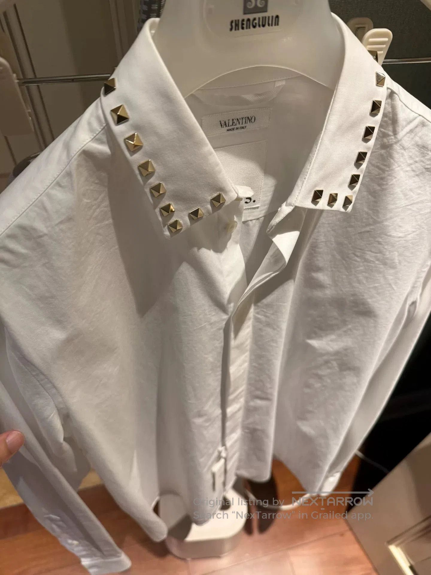Valentino Valentino Rockstud White Shirt. Size US M / EU 48-50 / 2 - 2 Thumbnail