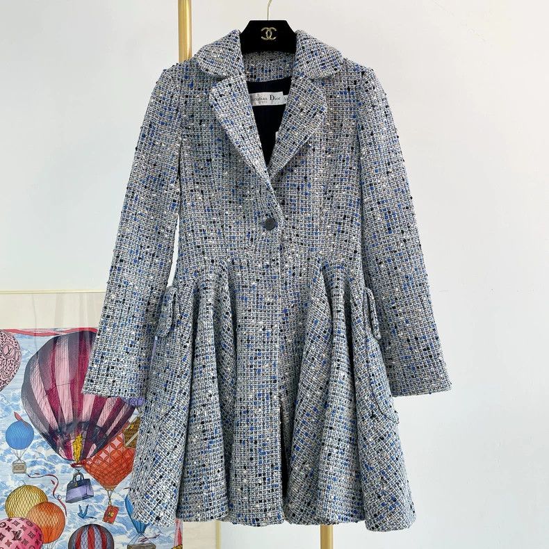Dior Dior Tweed coat Size XS / US 0-2 / IT 36-38 - 1 Thumbnail