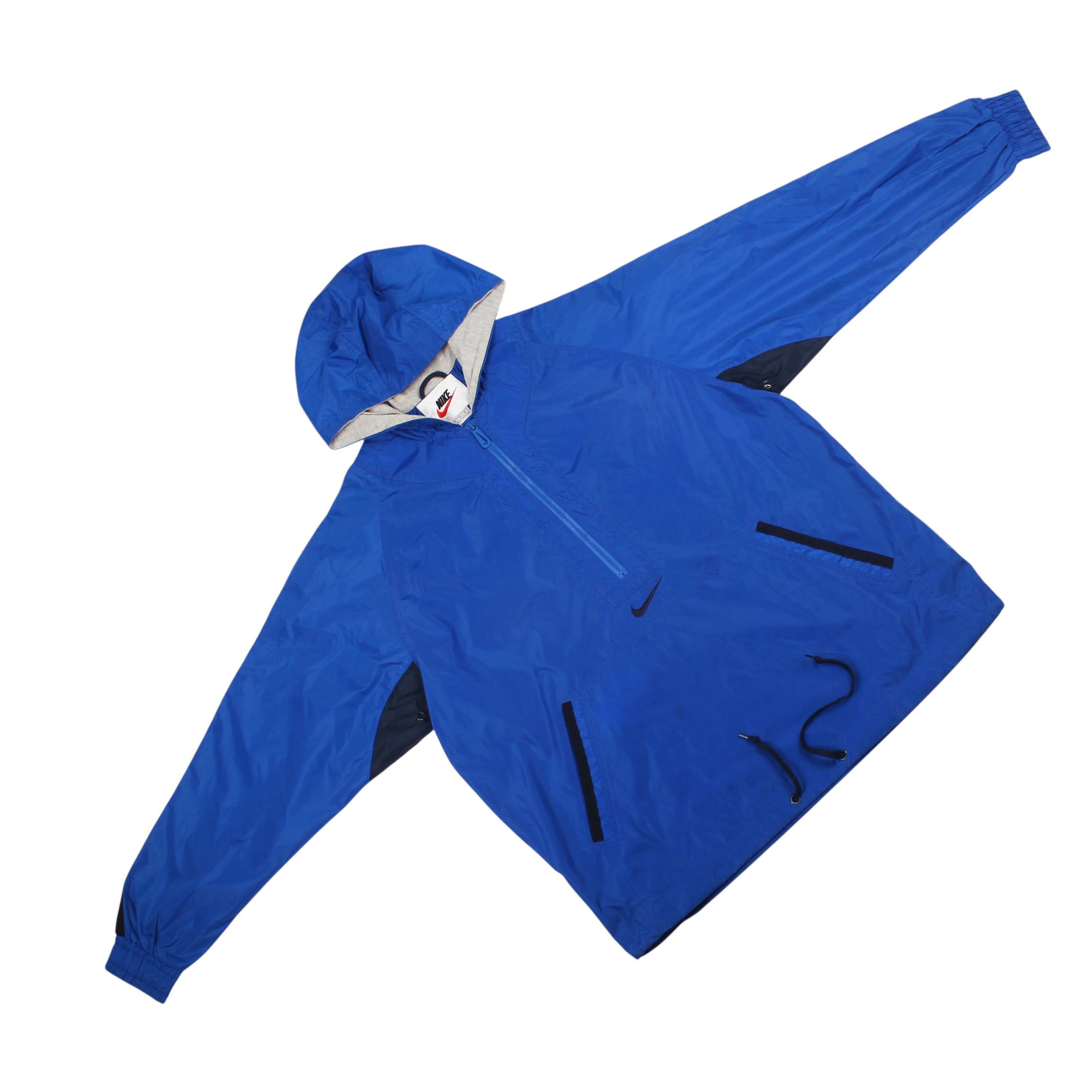 Nike Nike Windbreaker Jacket Half Zip Hooded Pullover 90s Size US M / EU 48-50 / 2 - 2 Thumbnail
