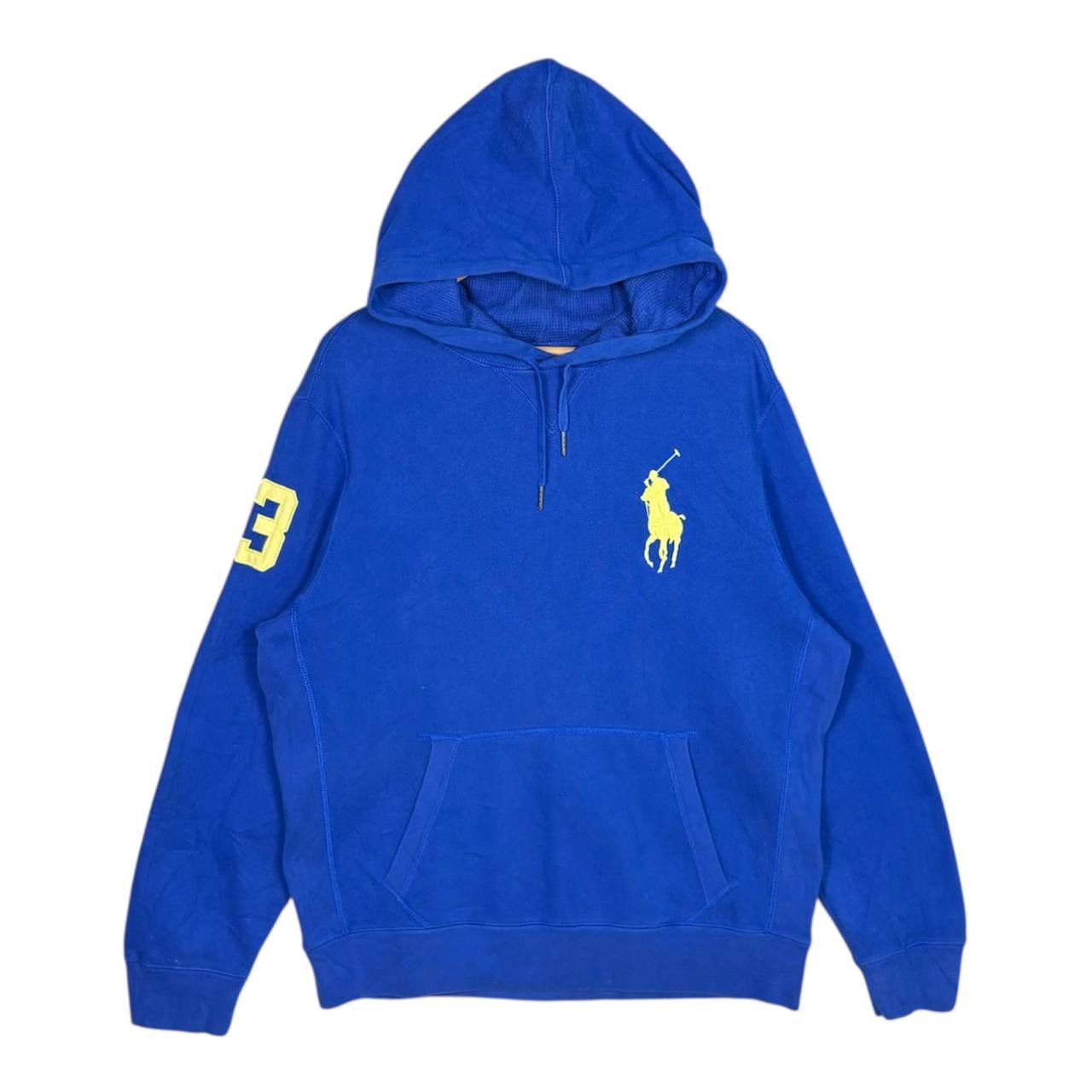 Polo Ralph Lauren Polo Ralph Lauren Big Pony Pullover Hoodie Blue LL Size US XL / EU 56 / 4 - 1 Thumbnail