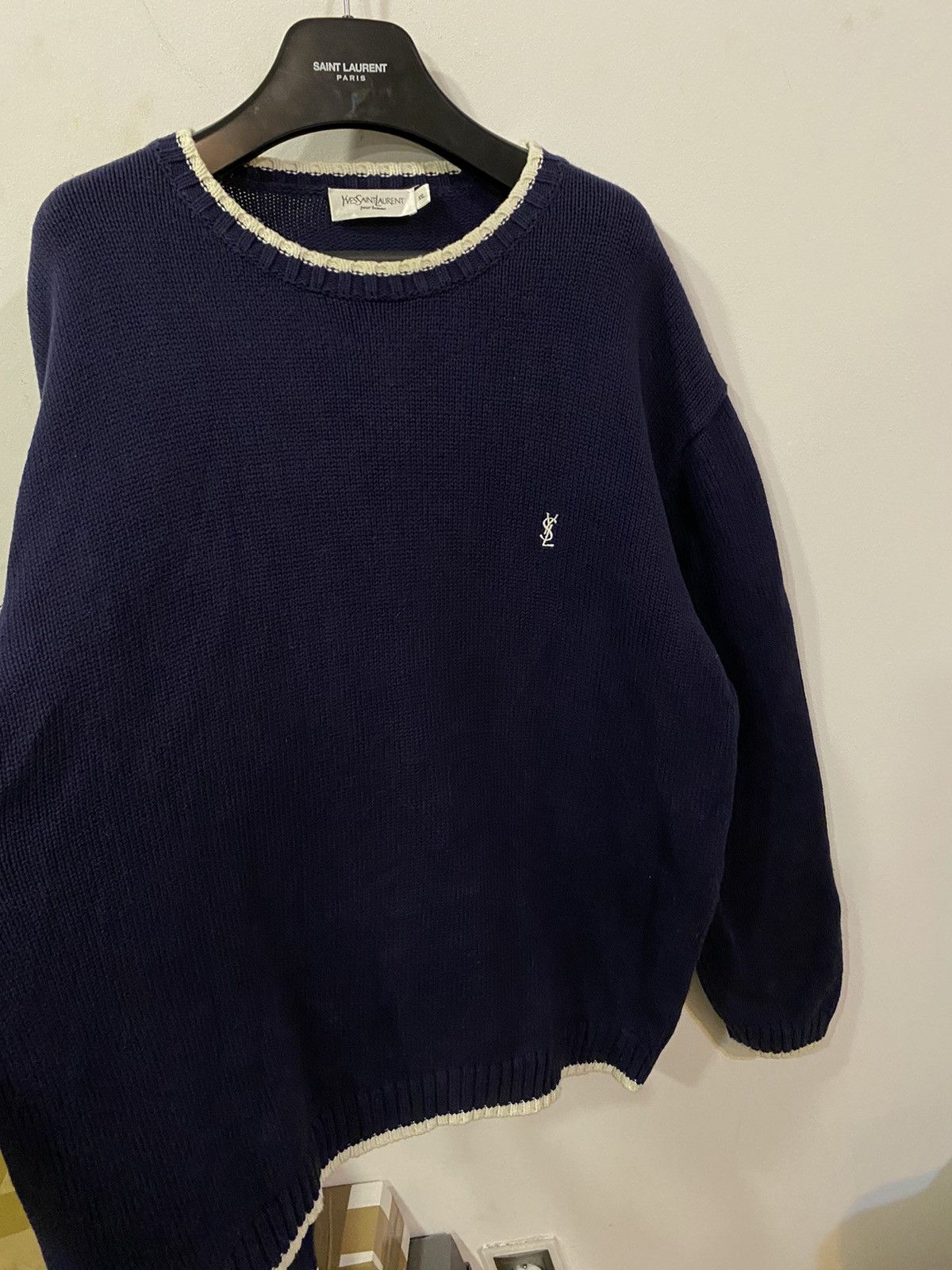 Yves Saint Laurent YSL Sweater Knit Heavy Thick Size US XXL / EU 58 / 5 - 13 Thumbnail