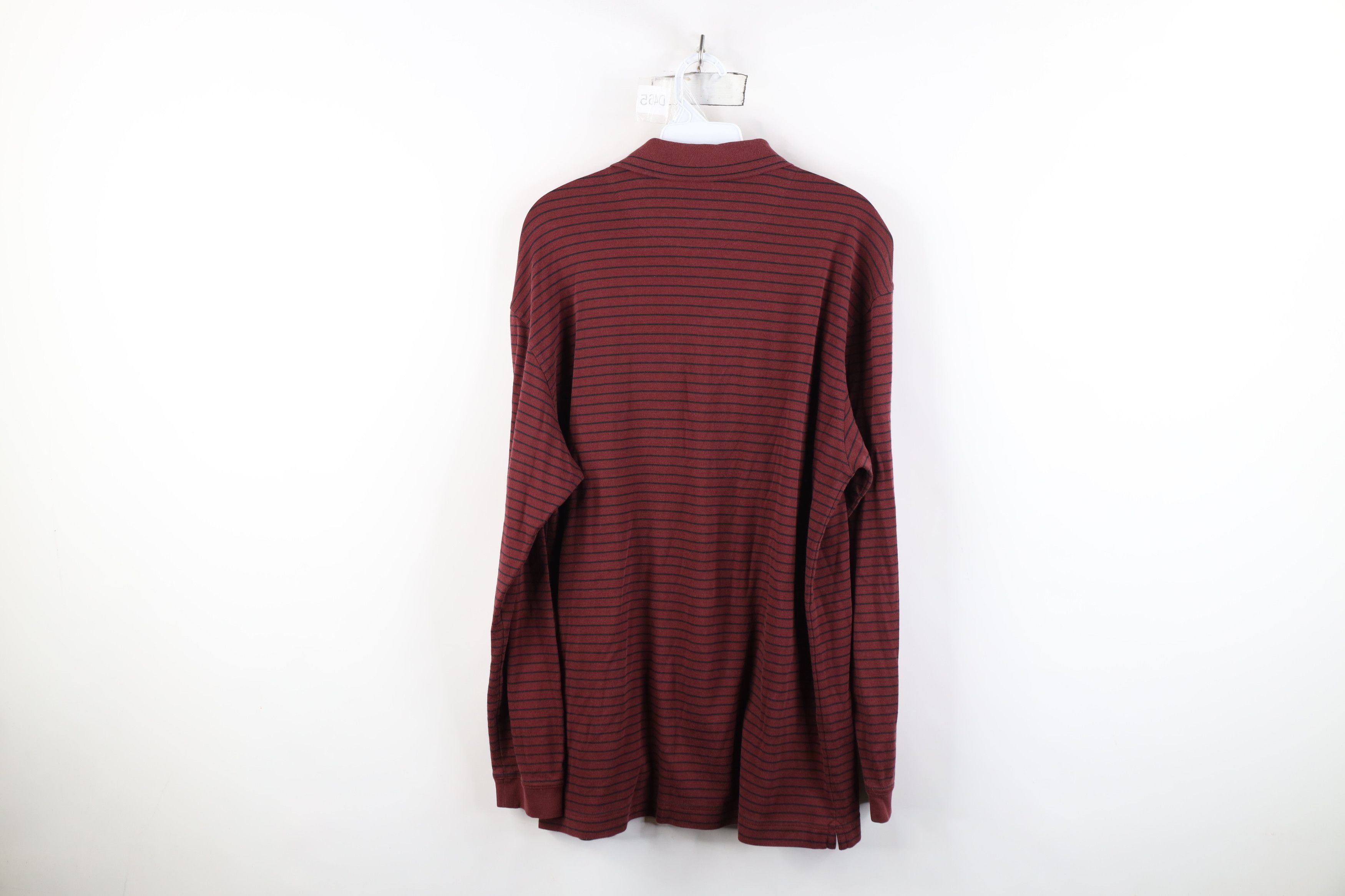 Nike Vintage Y2K Nike Golf Mini Swoosh Striped Long Sleeve Polo Size US L / EU 52-54 / 3 - 9 Thumbnail