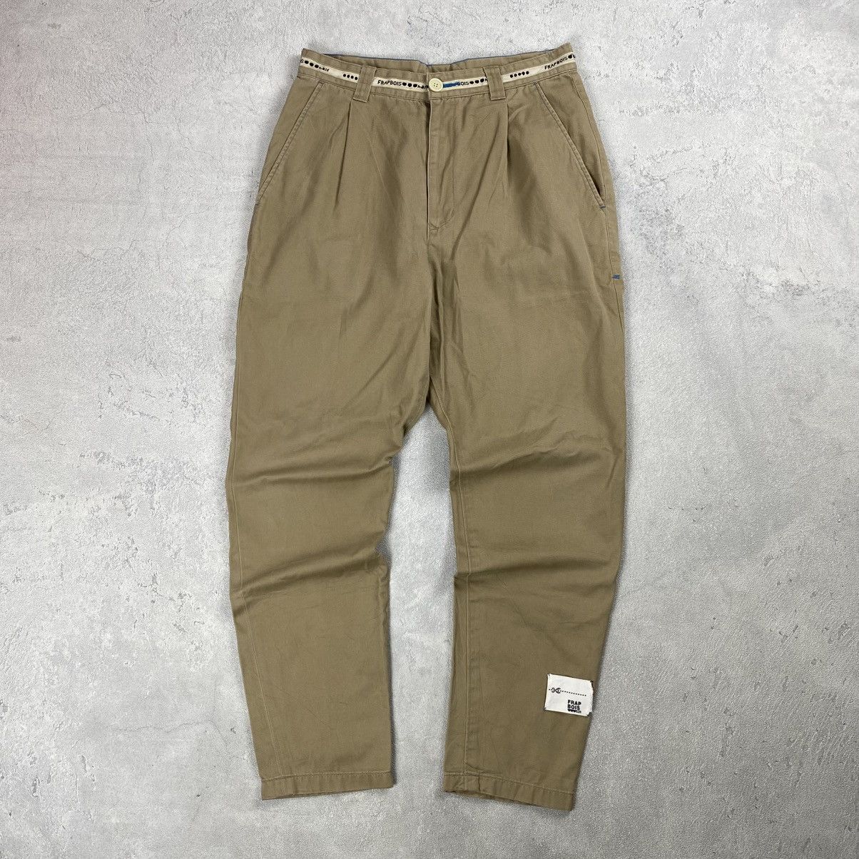 Frapbois Vintage Frapbois by Issey Miyake Khaki Pant Size US 30 / EU 46 - 1 Thumbnail