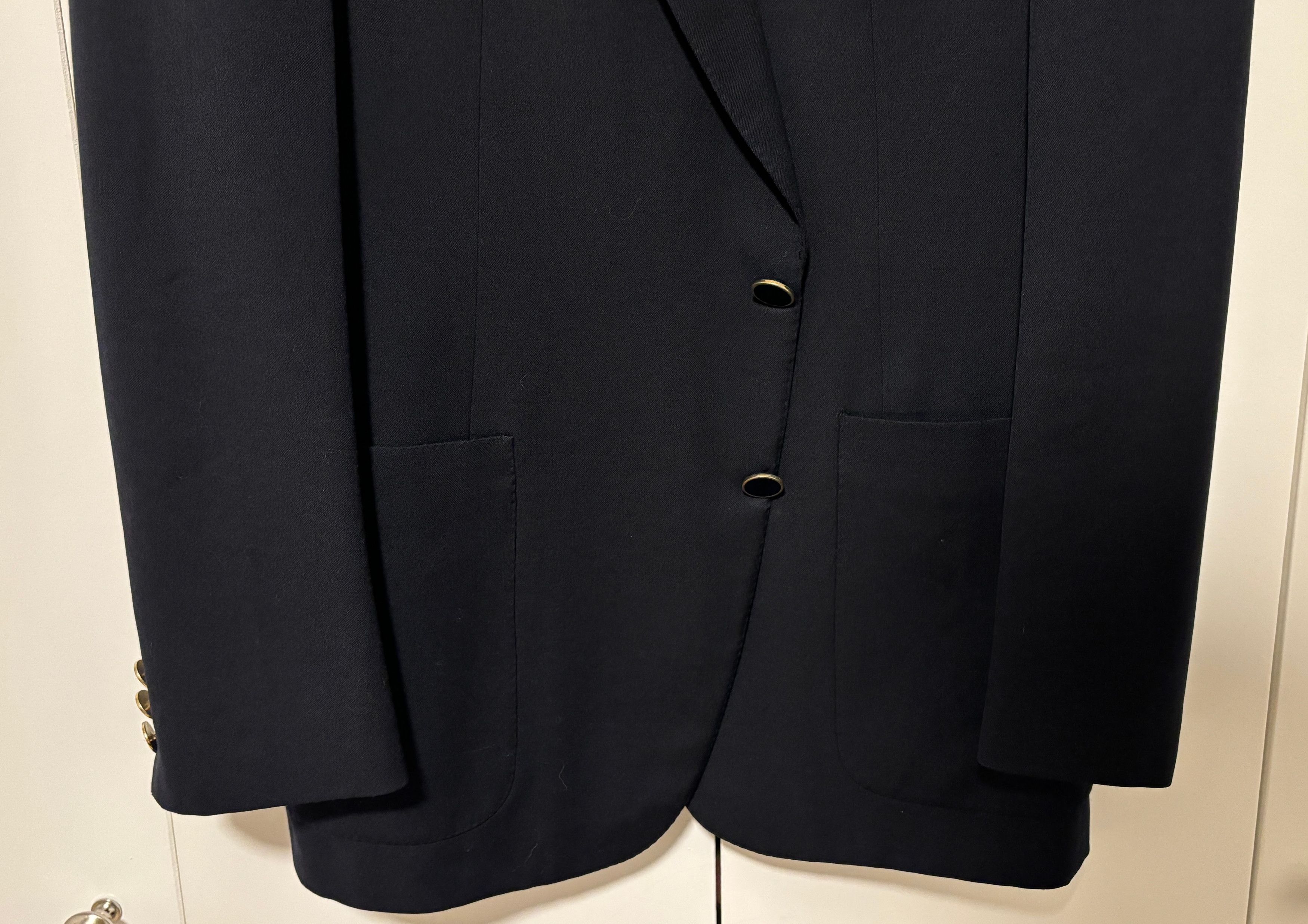 Belvest Belvest Black Blazer Sport Coat with Gold Buttons 38-40 Size 40R - 8 Thumbnail