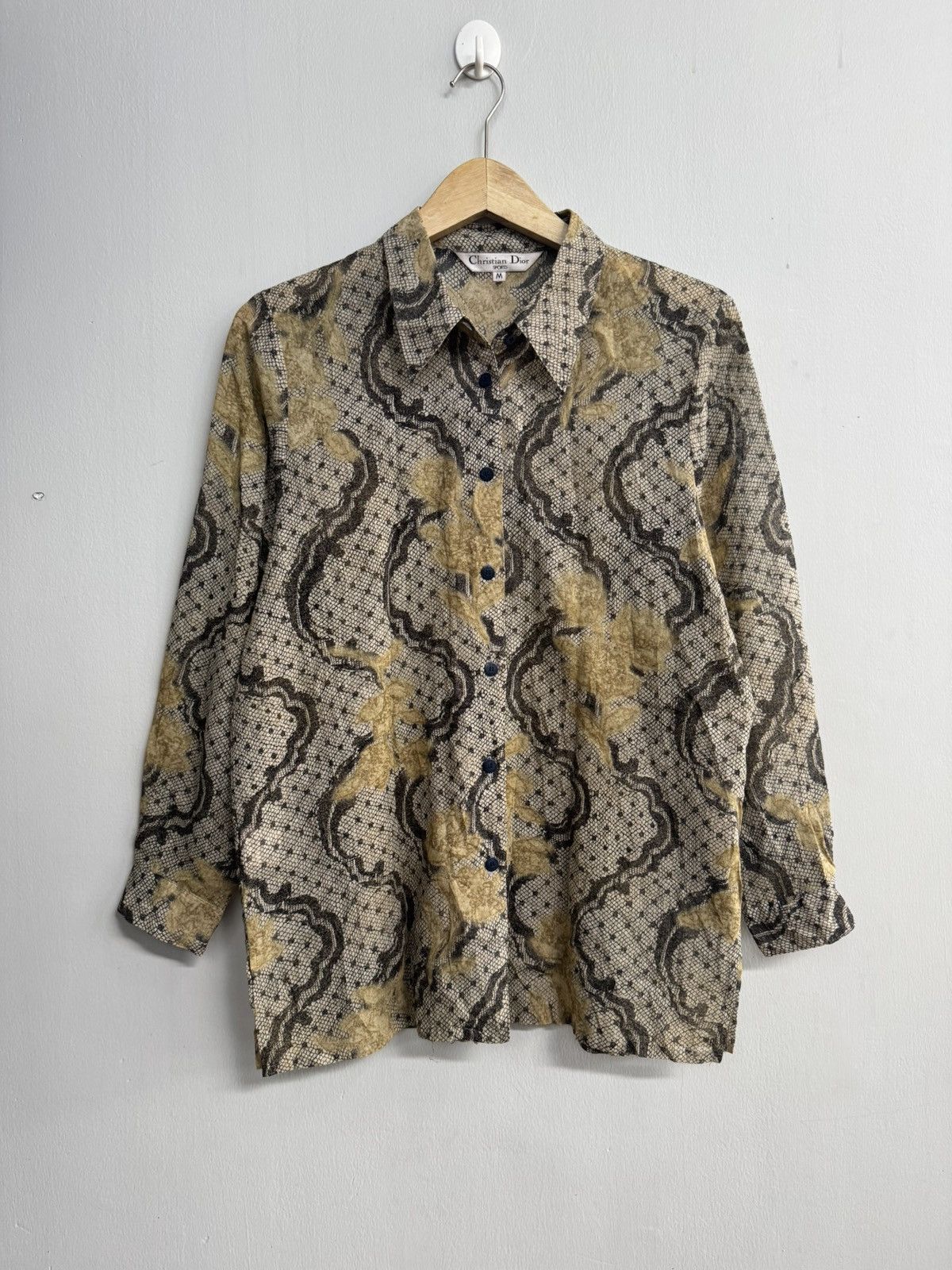 Christian Dior Monsieur CHRISTIAN DIOR FLORALS FLOWER MOTIF BUTTON LONG SHIRT Size US M / EU 48-50 / 2 - 1 Thumbnail
