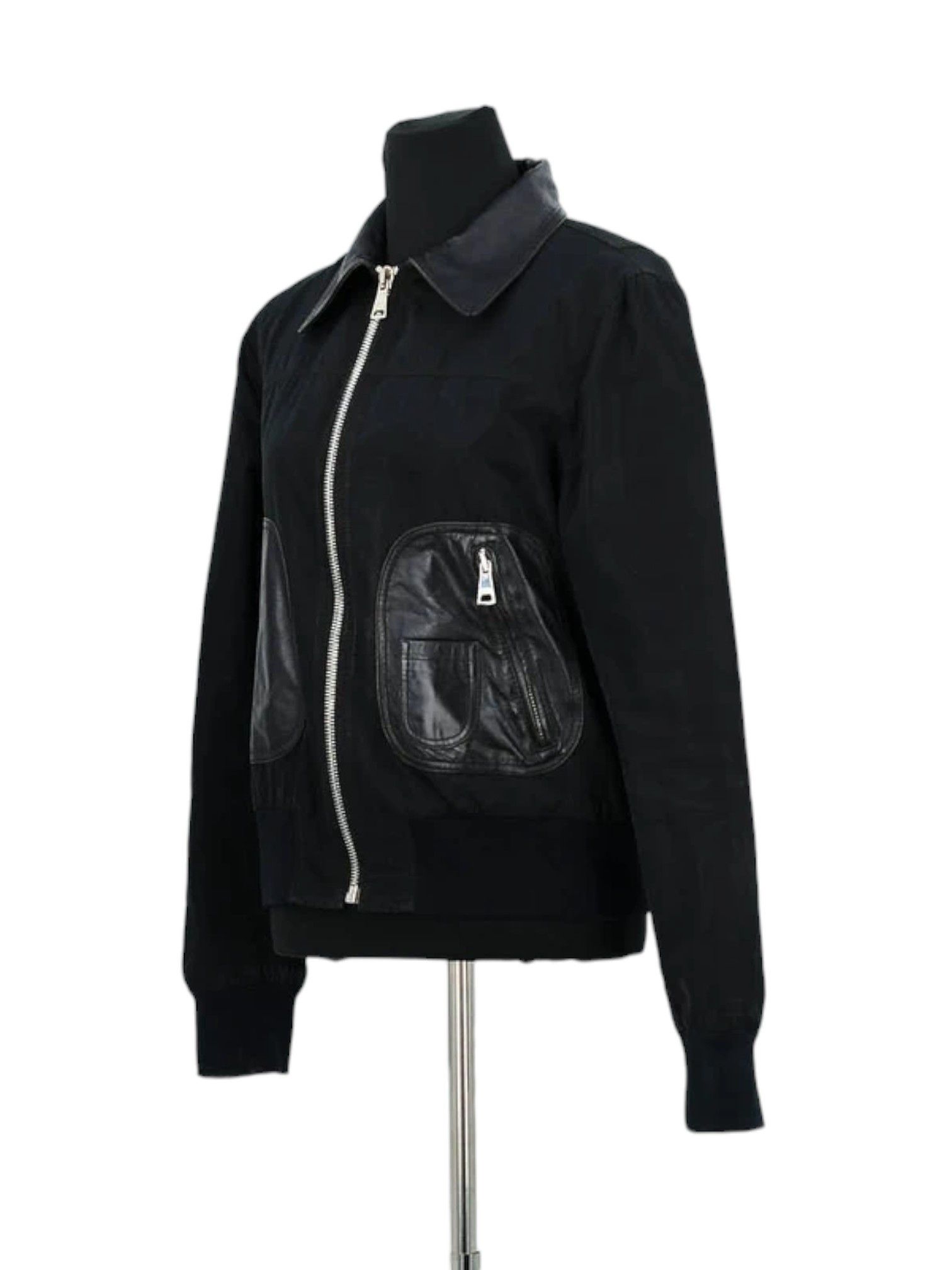 Dolce & Gabbana Dolce & Gabbana Panelled Lambskin Bomber Jacket c.2000s Size US M / EU 48-50 / 2 - 7 Thumbnail