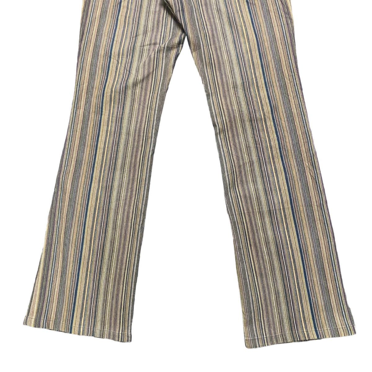 Japanese Brand CUSTOM CULTURE PinStriped Denim Flare Jeans Size US 30 / EU 46 - 12 Thumbnail