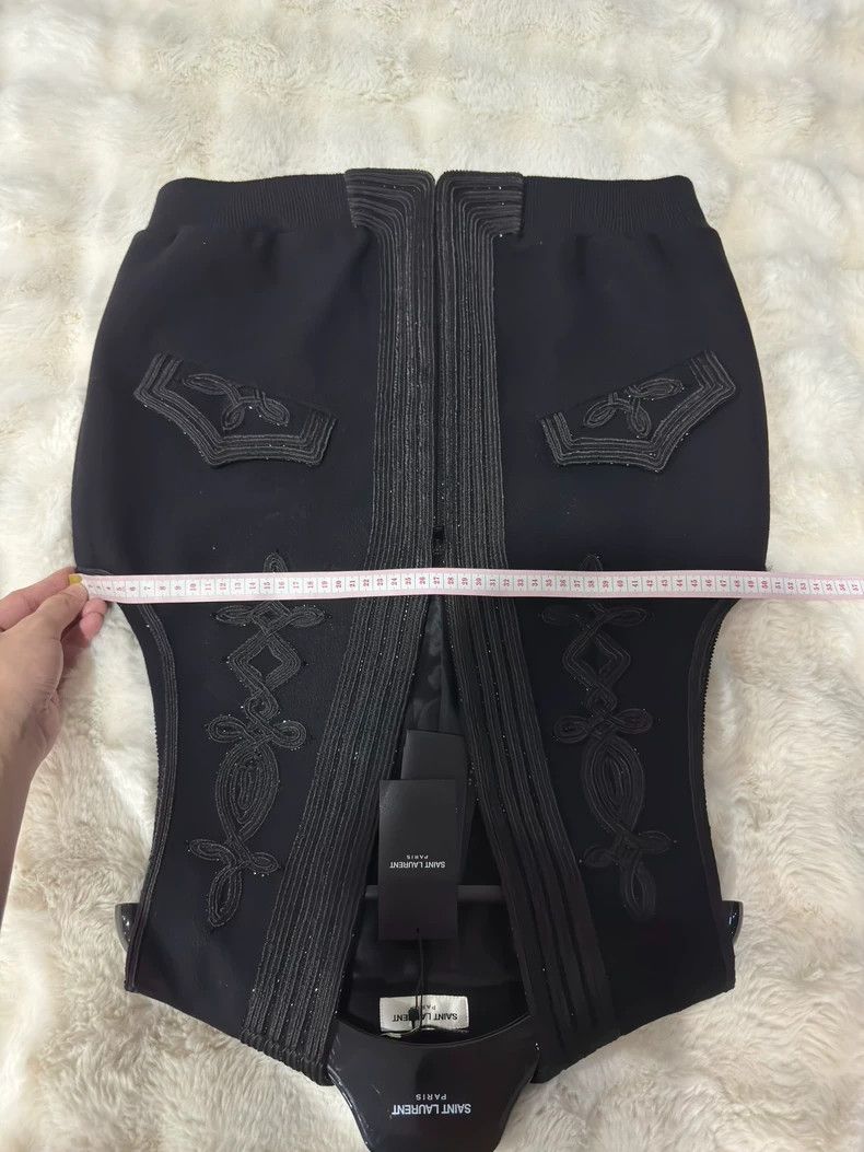 Other Saint Laurent Paris Show style rhinestone embroidered vest Size US M / EU 48-50 / 2 - 7 Thumbnail