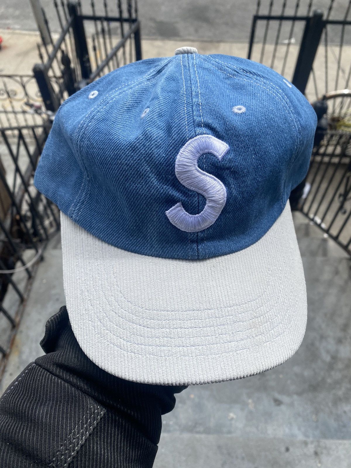 Supreme 2-Tone Denim Camp Cap Brown