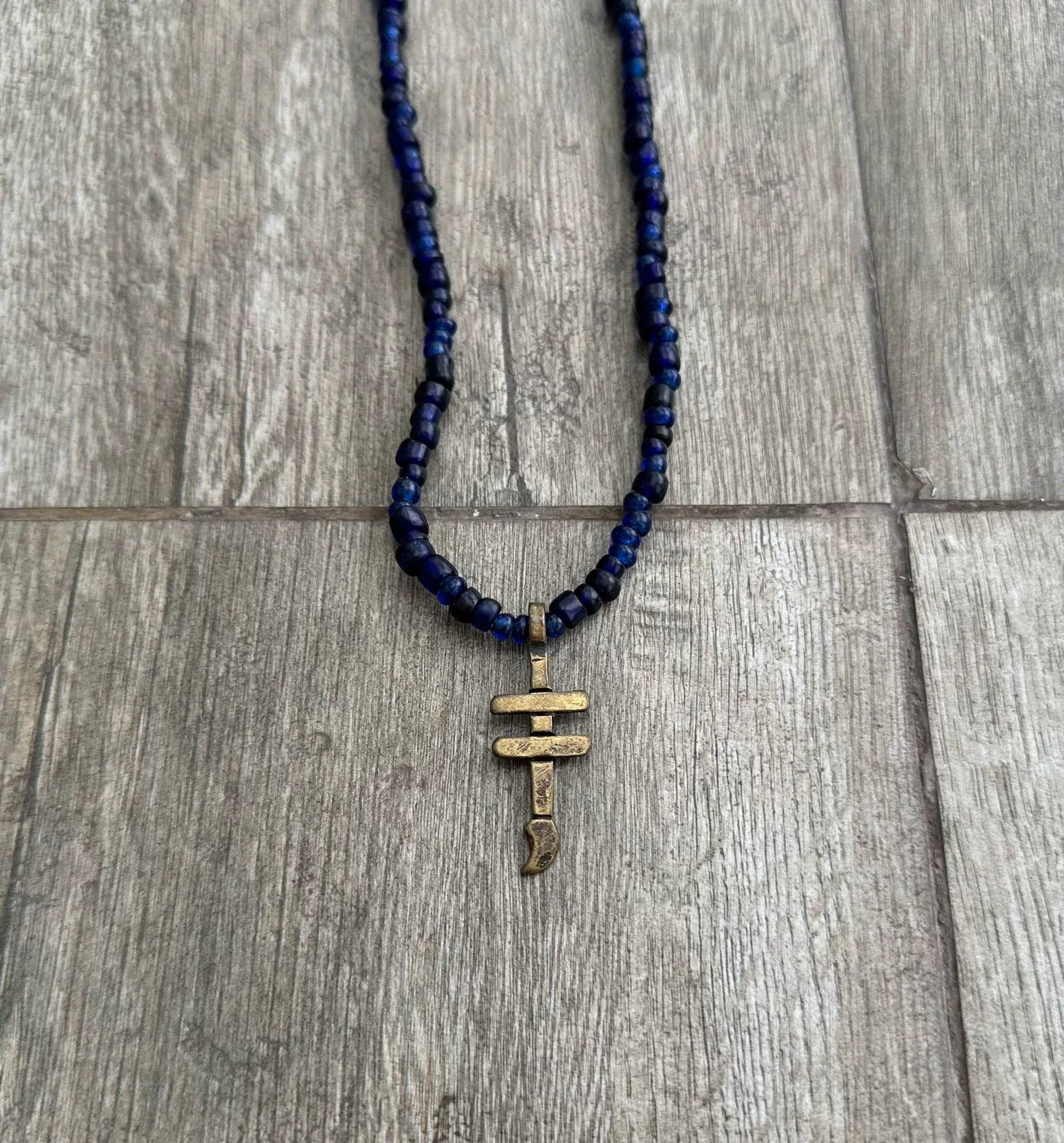 Visvim VISVIM Blue Glass Bead Necklace Size ONE SIZE - 4 Thumbnail