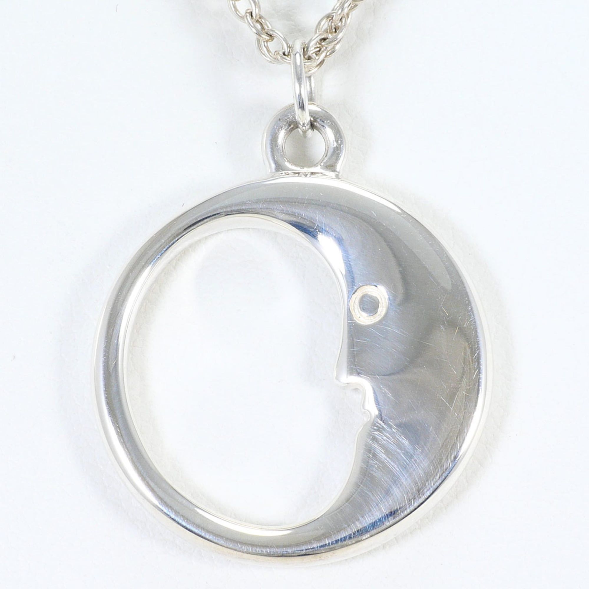 Tiffany & Co. Tiffany & Co. Man in the Moon Silver Necklace, Total Weight 10.2g, 42cm, Like New Condition, Free Gift Wrapping Size ONE SIZE - 1 Thumbnail