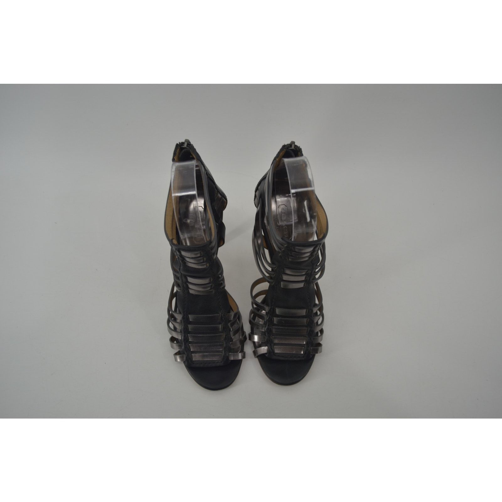 Coach Coach Lucy Women's Sandals Black Silver Metallic Leather 6.5 Size US 6.5 / IT 36.5 - 12 Thumbnail