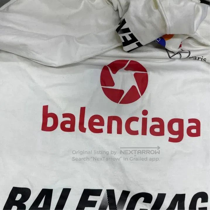 Balenciaga Balenciaga FW23 Logo Print Long Sleeve T. Size US M / EU 48-50 / 2 - 7 Thumbnail