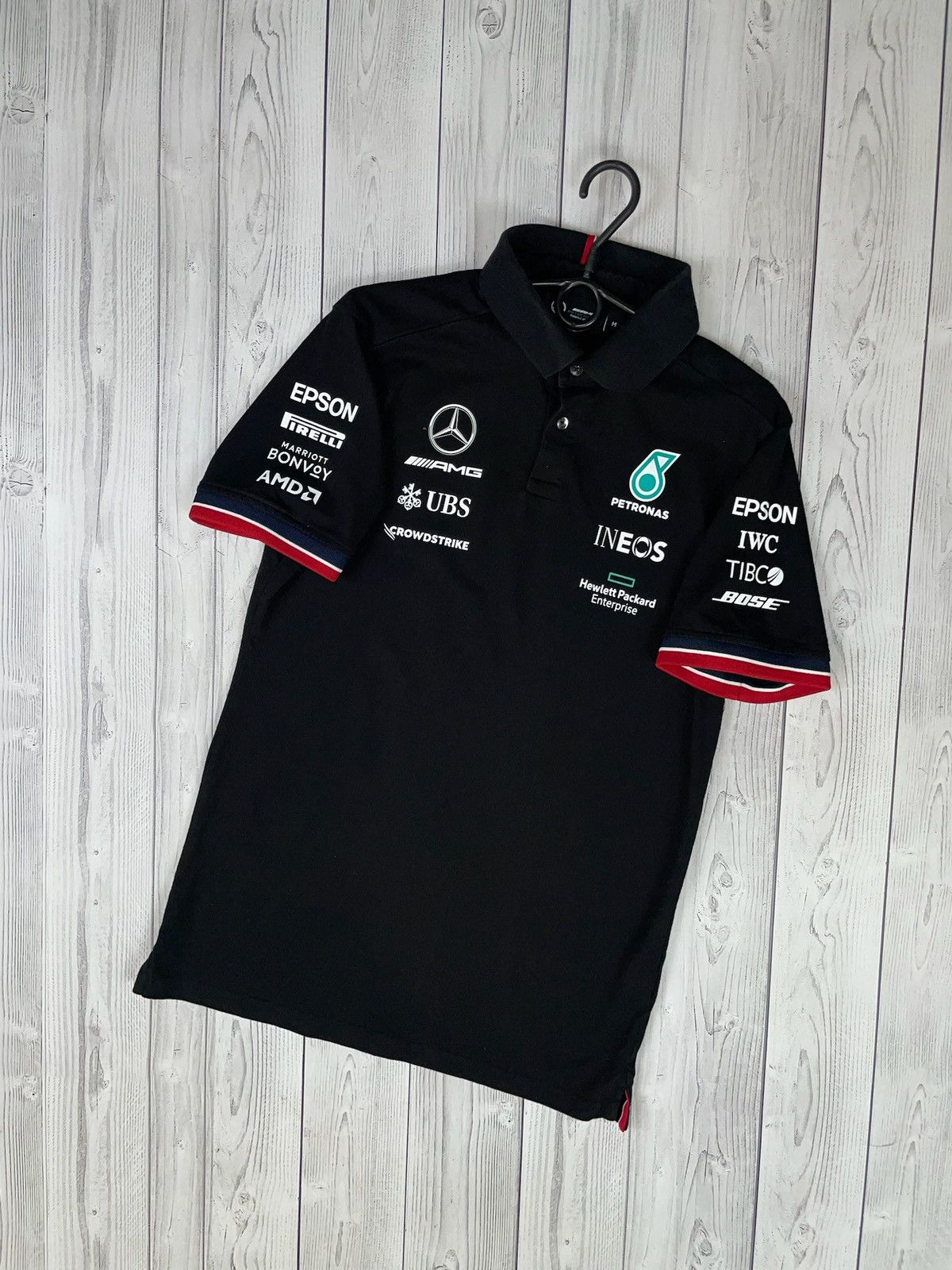 Vintage Mercedes AMG Petronas racing polo size M tommy hilfiger Size US M / EU 48-50 / 2 - 1 Thumbnail
