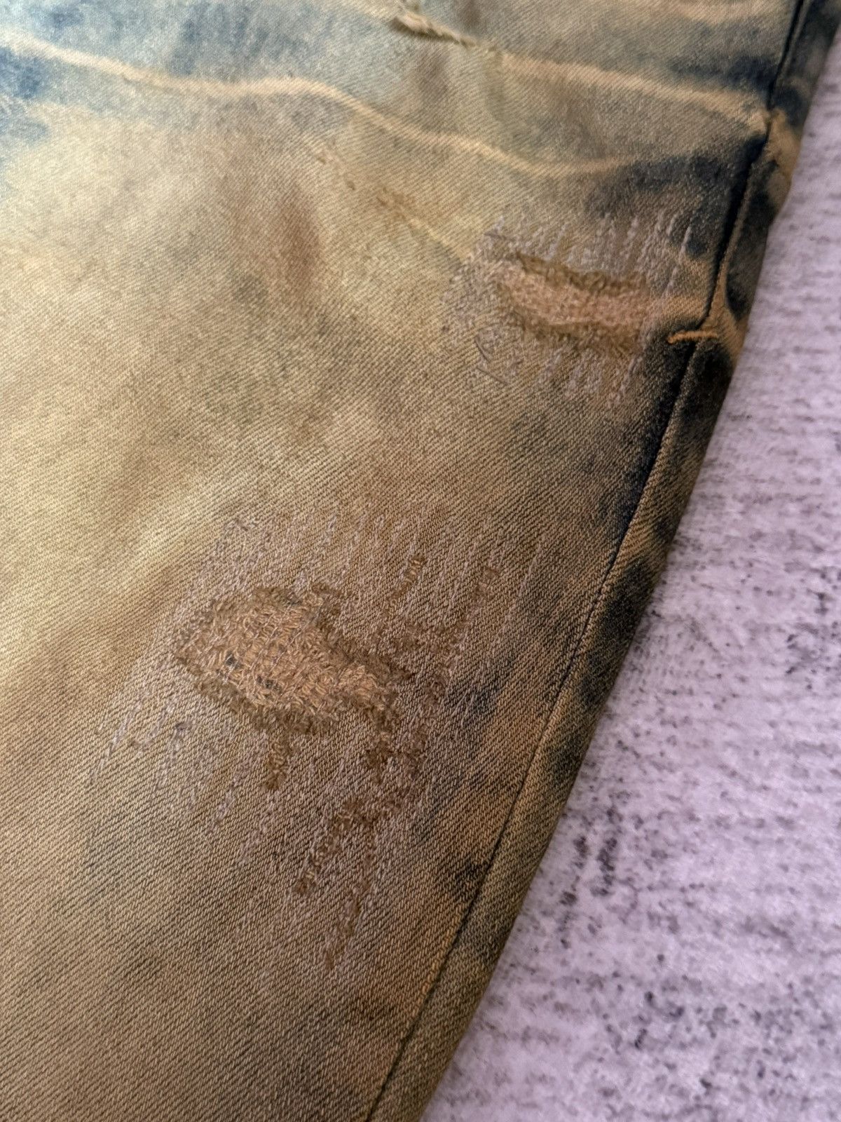 Tornado Mart Tornado Mart Mud Wash Repaired Details Flared Jeans Size US 32 / EU 48 - 10 Thumbnail