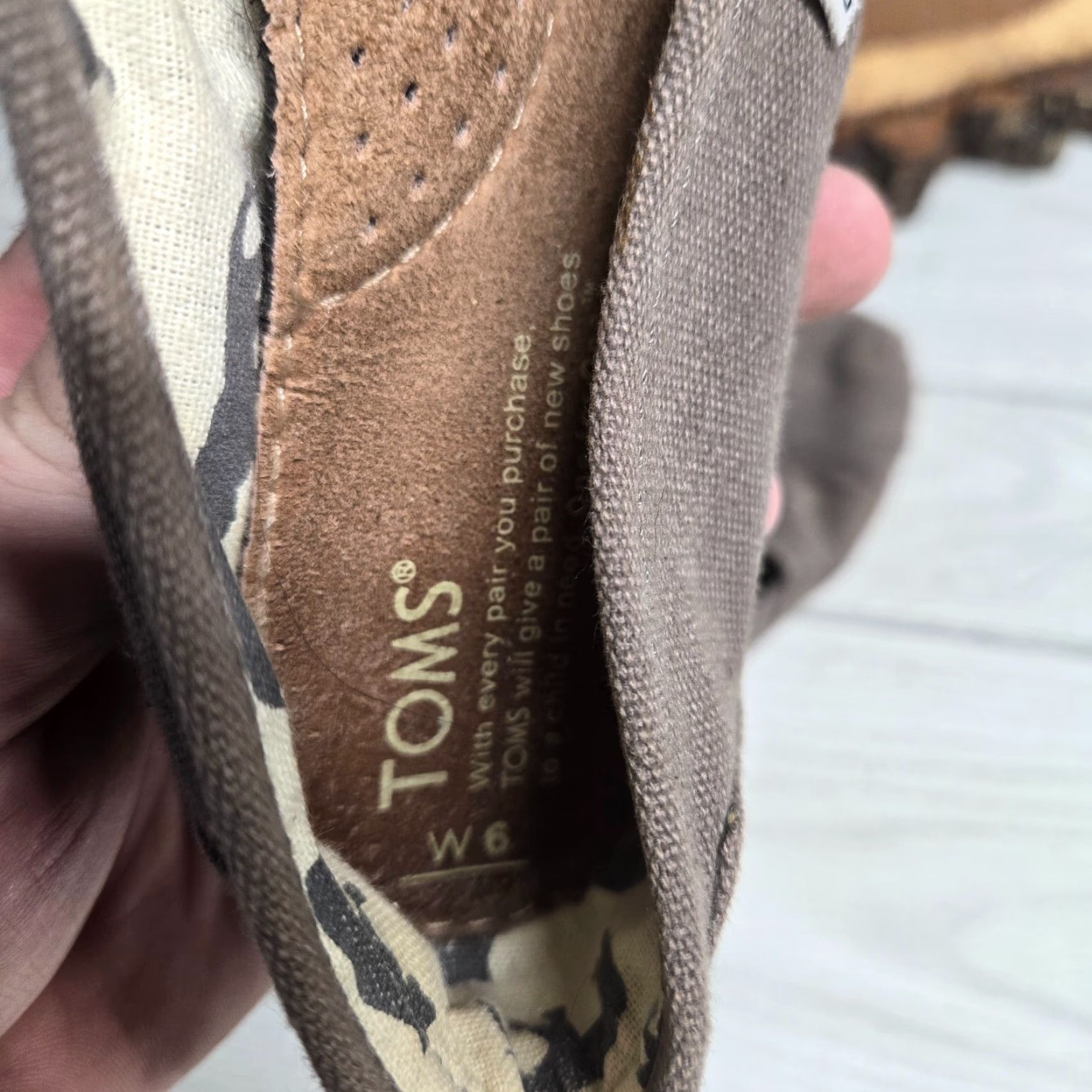 Toms TOMS Alpargata Canvas Slip-On Ash Brown Adult Women’s Size 6 Flats Size US 6.5 / IT 36.5 - 6 Thumbnail