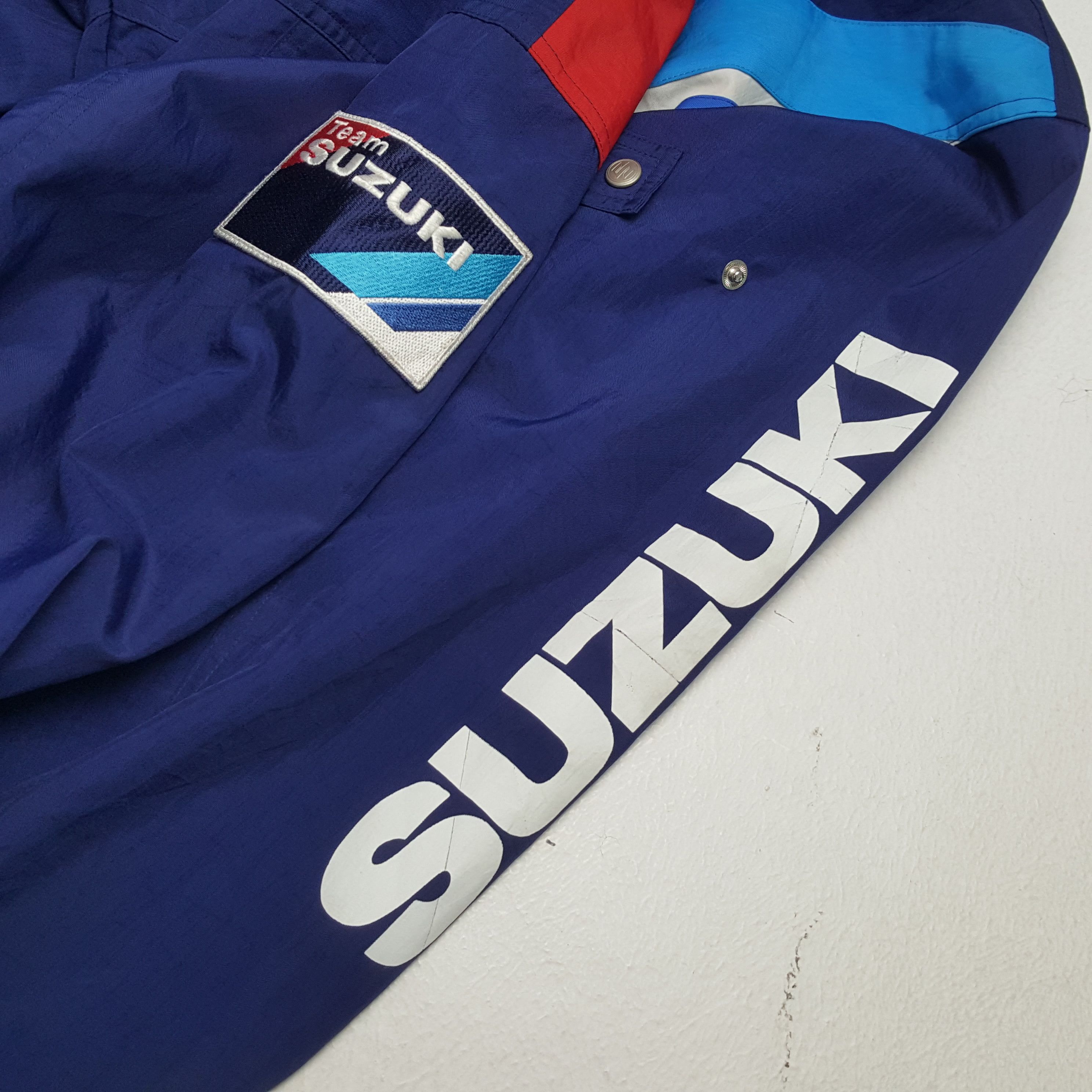 Japanese Brand × Vintage Vintage TEAM SUZUKI Motorcycle Racing Team Jacket Size US XL / EU 56 / 4 - 7 Thumbnail