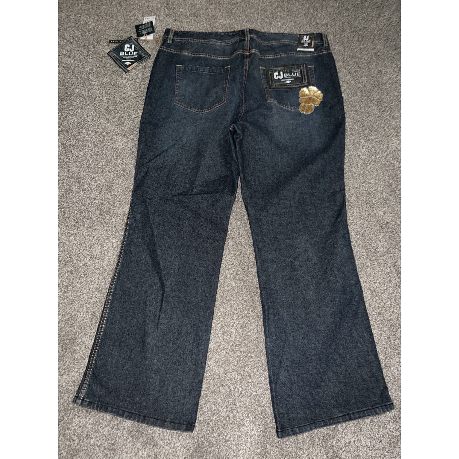 Vintage CJ Blue Women Bootcut Jeans 16W 40X31 Size 16 Womens Jeans Bootcut Blue CJ Women Mens? Size 38" / US 16 / IT 52 - 4 Thumbnail