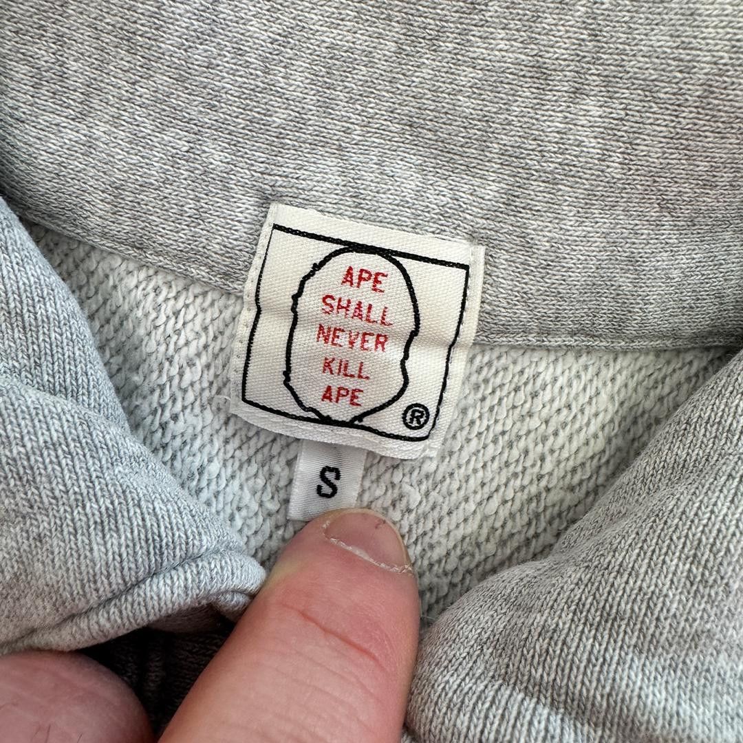 Bape BAPE Grey 1/4 Zip Button Up Sweater (S) Size US S / EU 44-46 / 1 - 2 Thumbnail