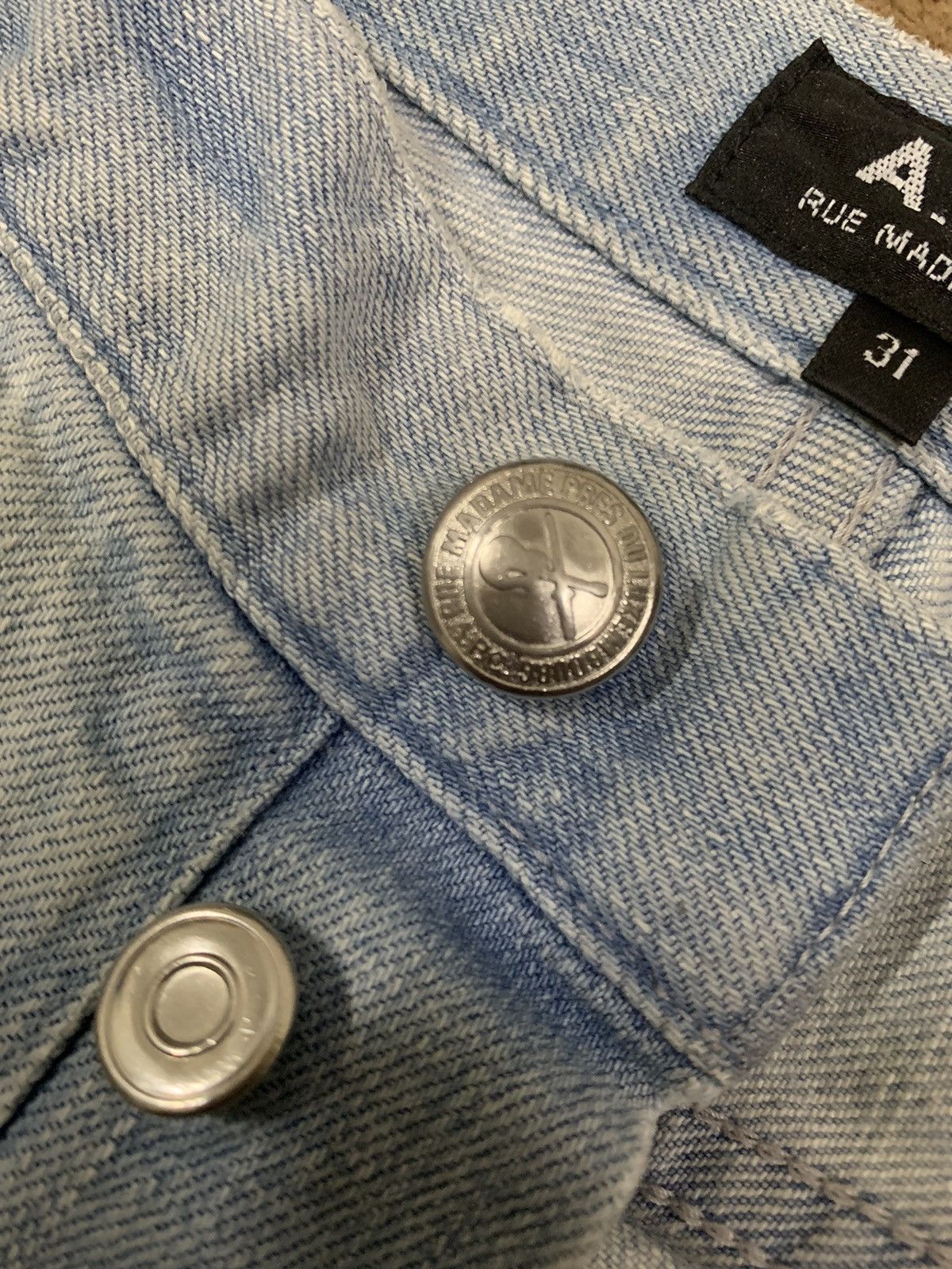 A.P.C. Vintage A.P.C. Rue Madame Paris Distressed Grunge Jeans Size US 32 / EU 48 - 5 Thumbnail