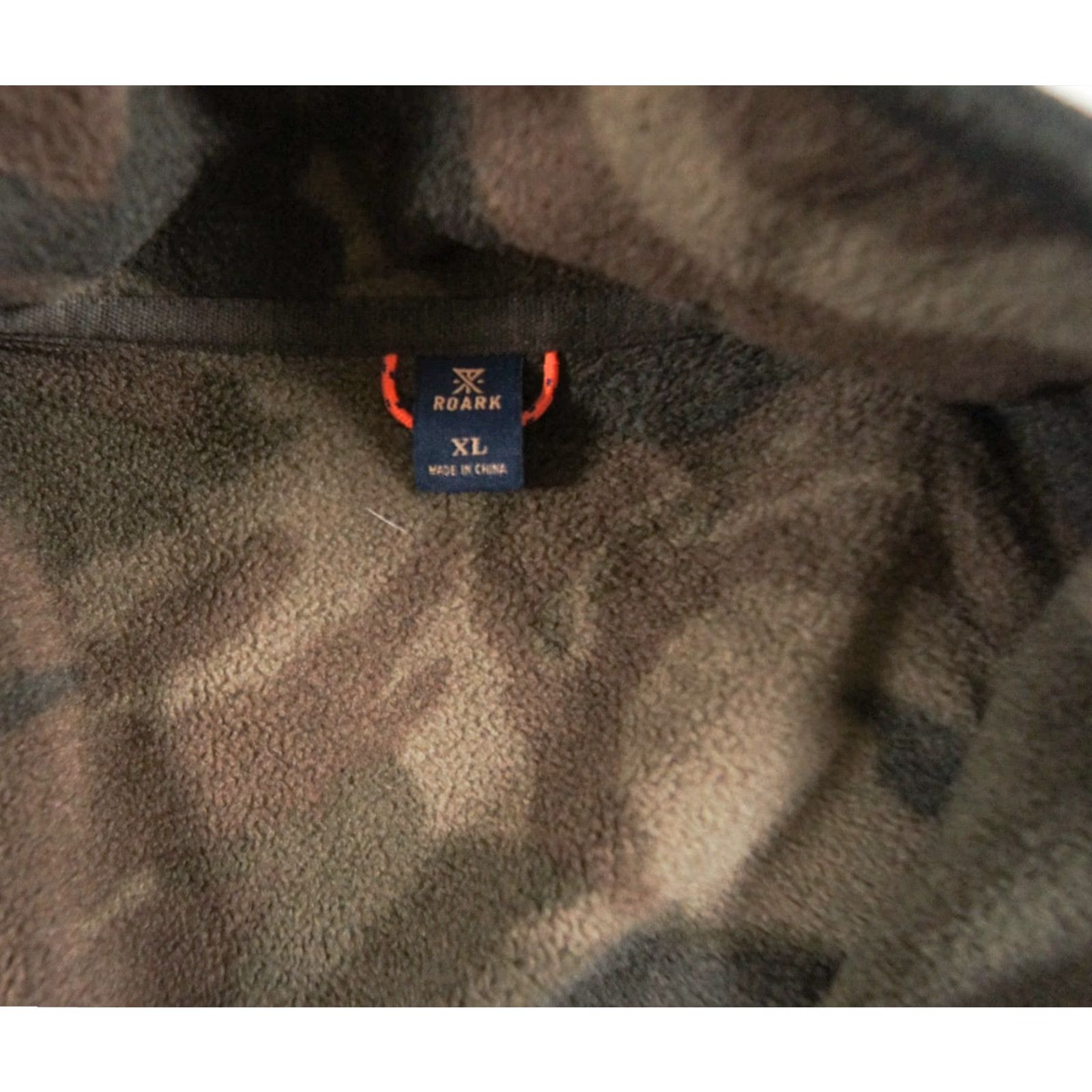 Roark Roark Mens XL Camouflage Fleece Jacket Full Zip Outdoor Casual Adult Size US XL / EU 56 / 4 - 5 Thumbnail