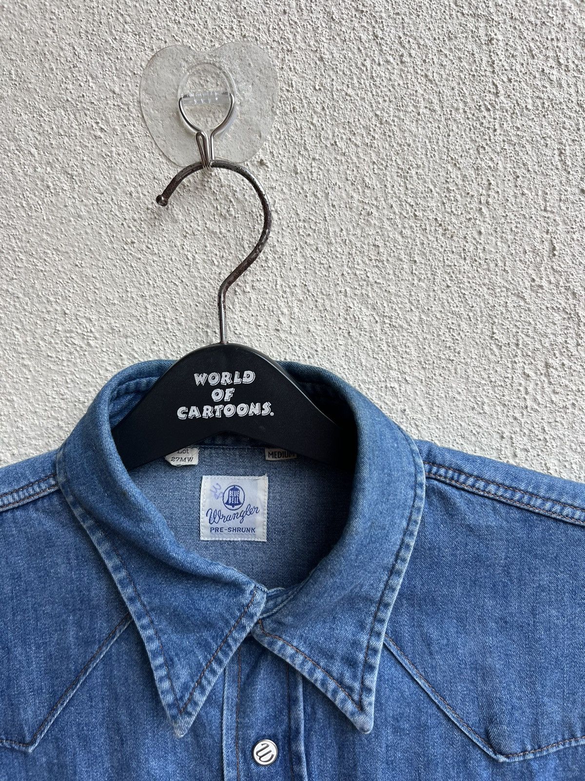 Vintage Vintage 90s Wrangler Blue Bell Lot 27MW Western Denim Shirt Size US M / EU 48-50 / 2 - 7 Thumbnail