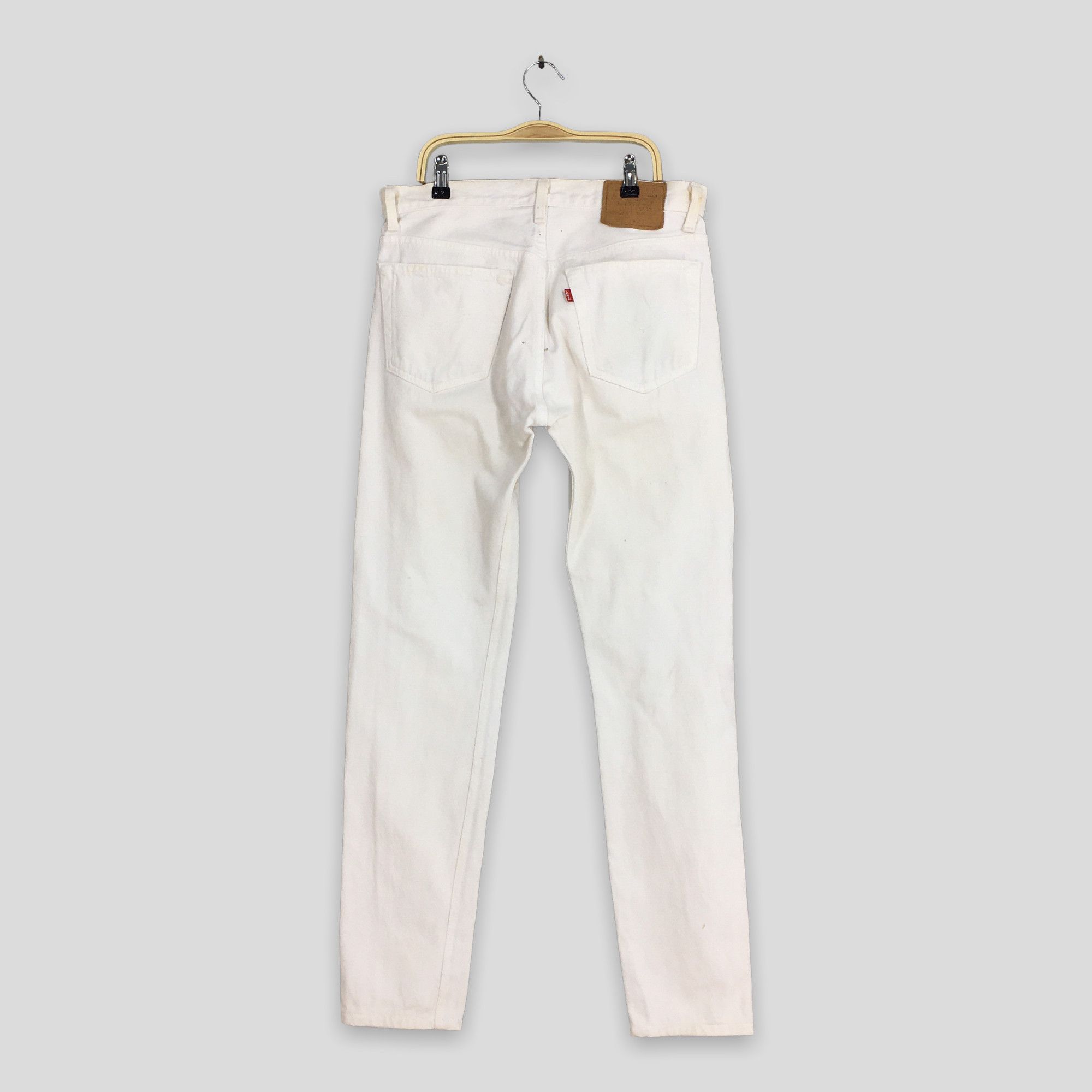 Levi's Size 30x30 Vintage 90s Levi's 501 White Dirty Jeans S1789 Size US 30 / EU 46 - 9 Thumbnail