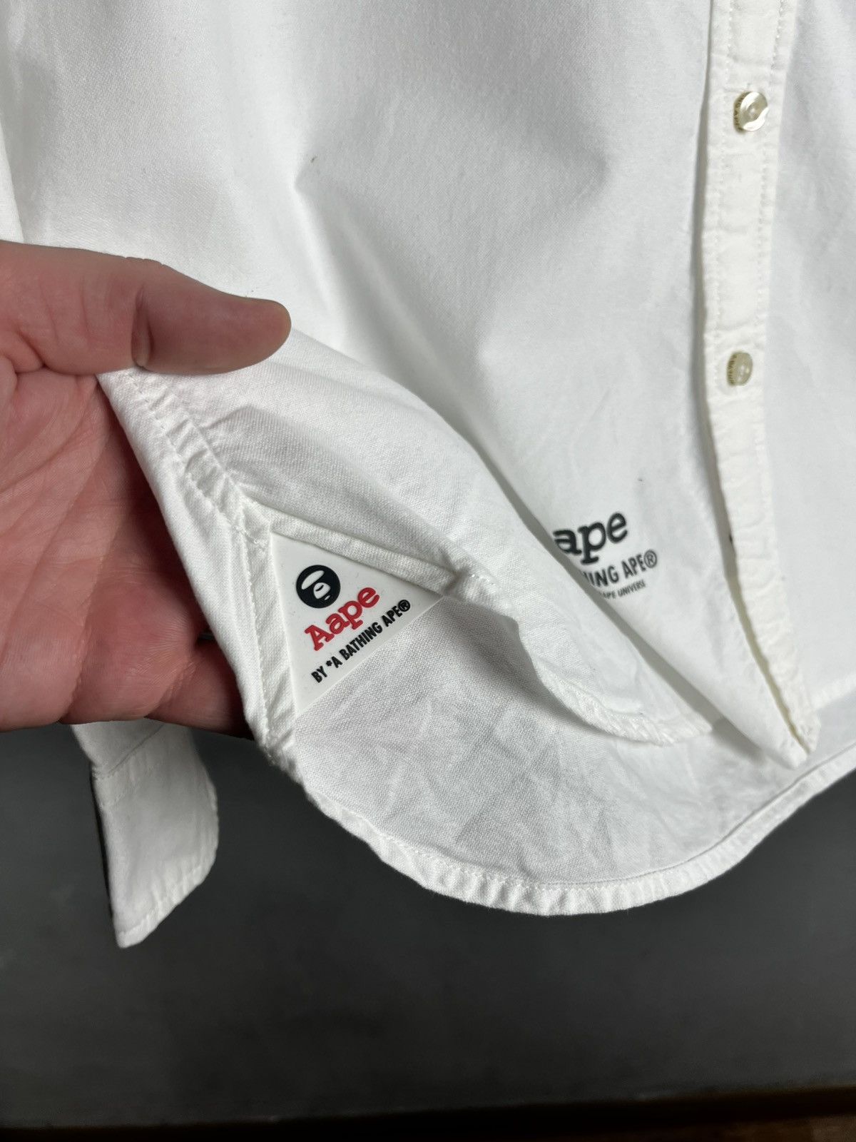 Bape AAPE By A BATHING APE BAPE White Button Down Shirt Size US L / EU 52-54 / 3 - 7 Thumbnail