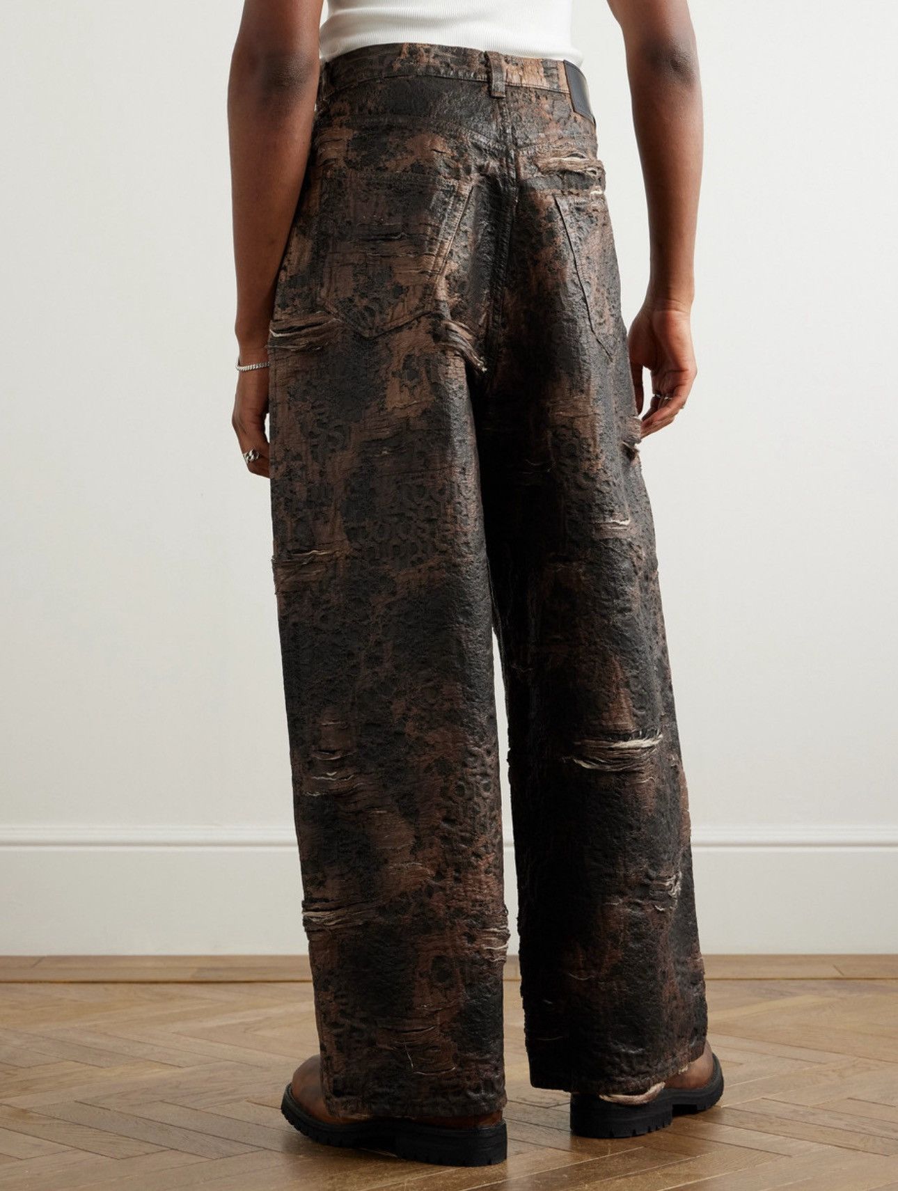 Acne Studios Acne Studios Distressed Monogram Jeans Size US 32 / EU 48 - 2 Thumbnail
