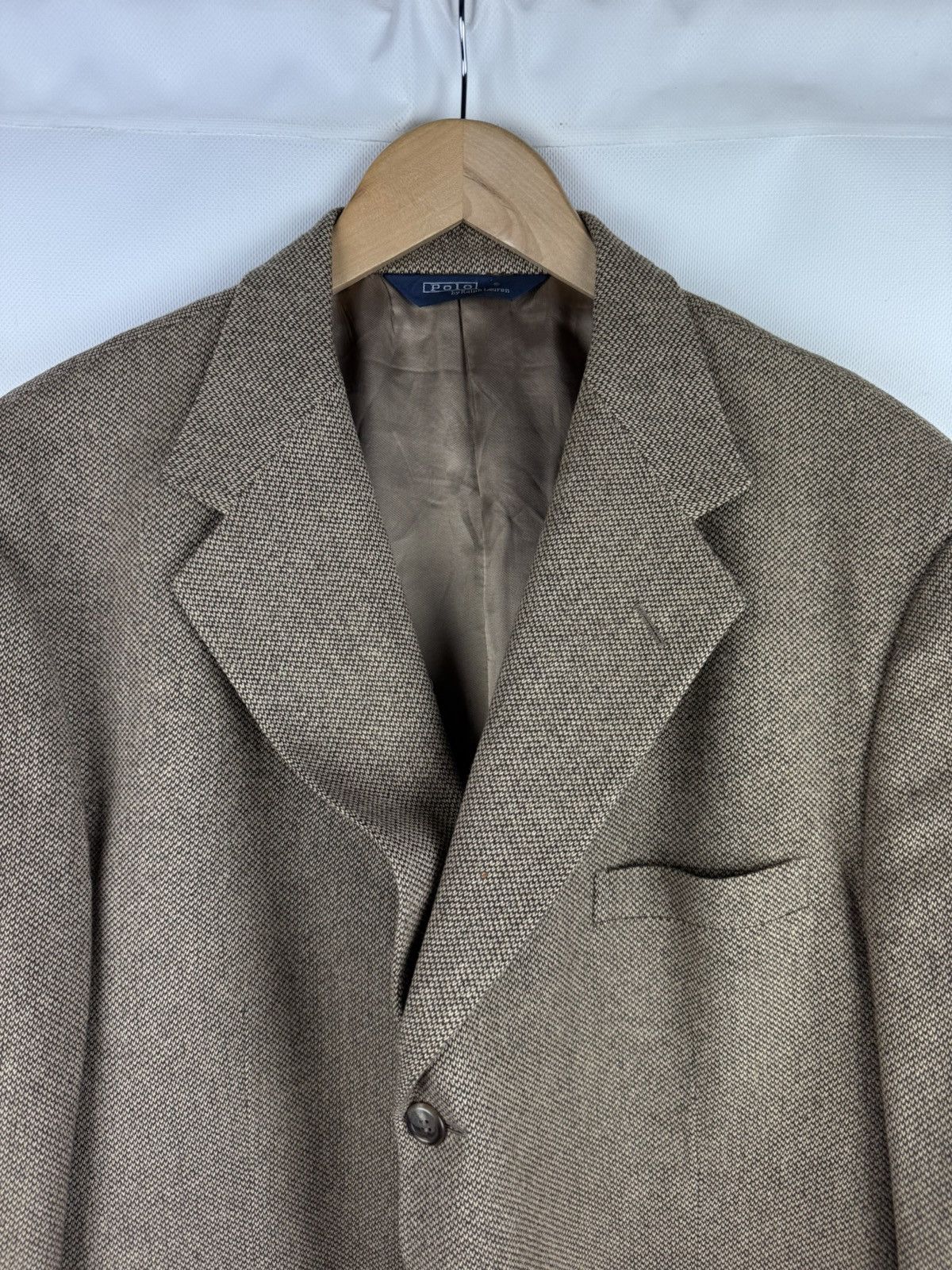 Polo Ralph Lauren Polo By Ralph Lauren Vintage Tweed Blazer Jacket Sportcoat Size 46R - 6 Thumbnail