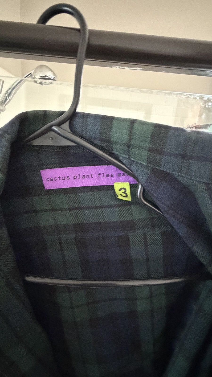 Cactus Plant Flea Market Cactus Plant Flea Market Plaid Jacket Face Zip Men's Size 3 Size US L / EU 52-54 / 3 - 2 Thumbnail