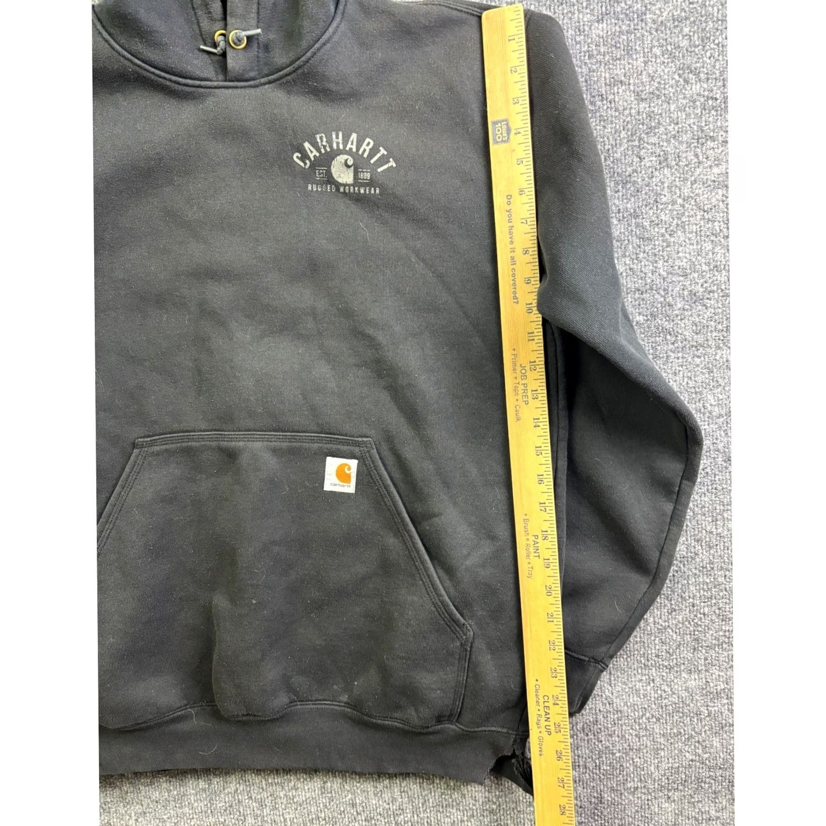 Carhartt VINTAGE Carhartt Hoodie Mens M Black Rugged Workwear Graphic Original Fit Size US M / EU 48-50 / 2 - 5 Thumbnail
