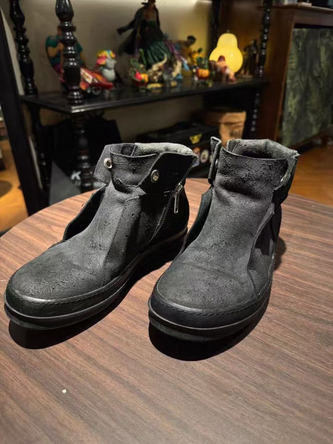 Rick Owens Rick Owens Island Dunk Suede Zip Boots -yw Size US 8 / EU 41 - 2 Thumbnail