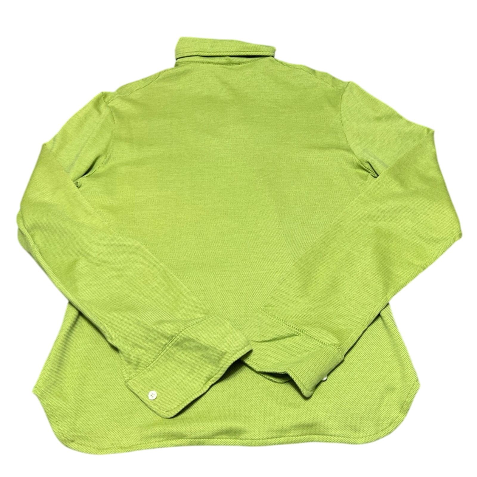 Luciano Barbera $375 LUCIANO BARBERA Men's Mercerized Long Sleeve Polo Shirt Size US L / EU 52-54 / 3 - 2 Thumbnail