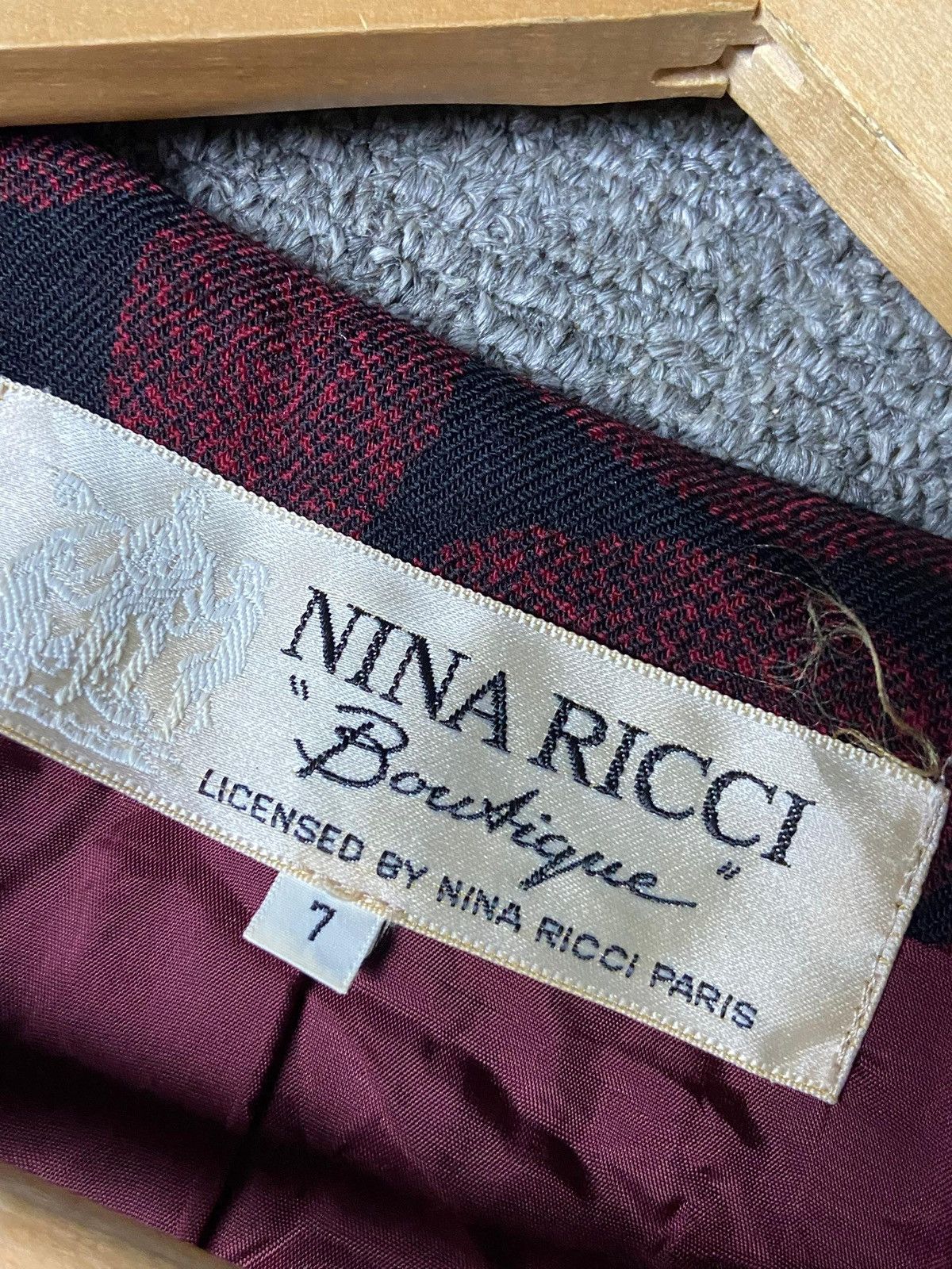 Nina Ricci Vintage Nina Ricci Paisley + Peplum Style Coat (167) Size XXS / US 00 / IT 34 - 6 Thumbnail