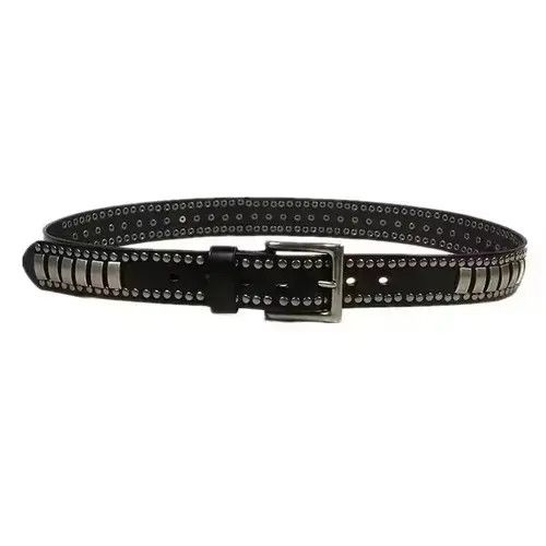 Other Leather Rock Punk Rivets Biker Belt Size ONE SIZE - 3 Thumbnail