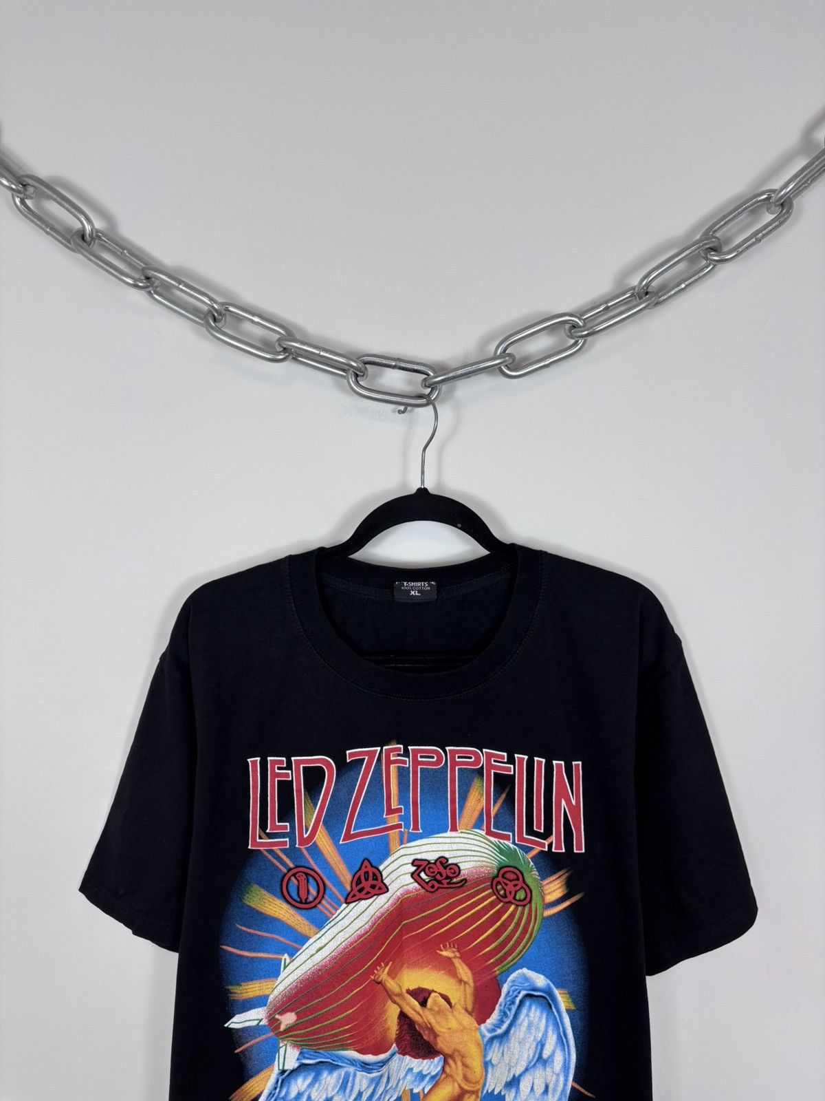 Band Tees Vintage Led Zeppelin Swan Song Rare Hype Black Band Tee Size US XL / EU 56 / 4 - 3 Thumbnail